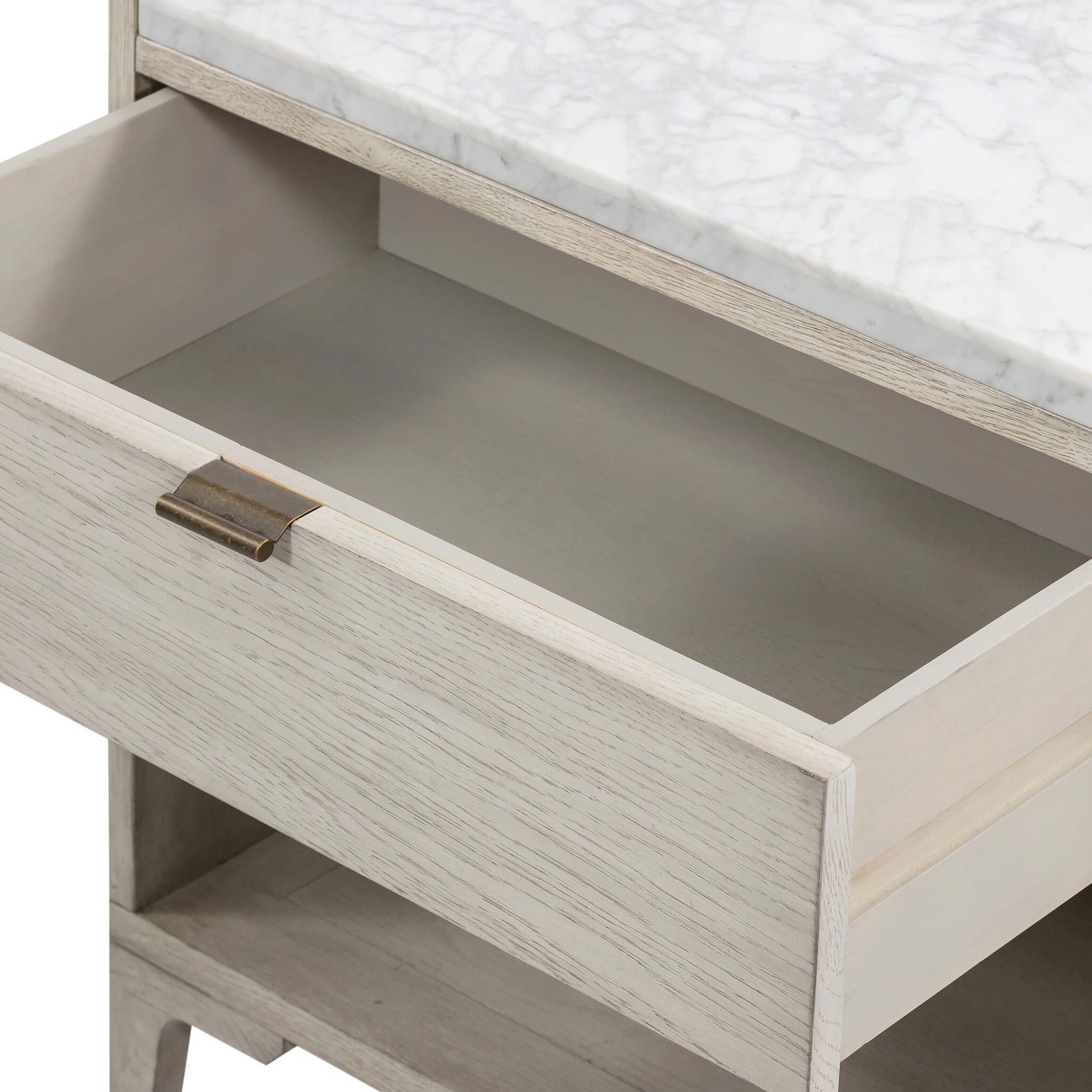 Viggo Nightstand, Italian White Marble