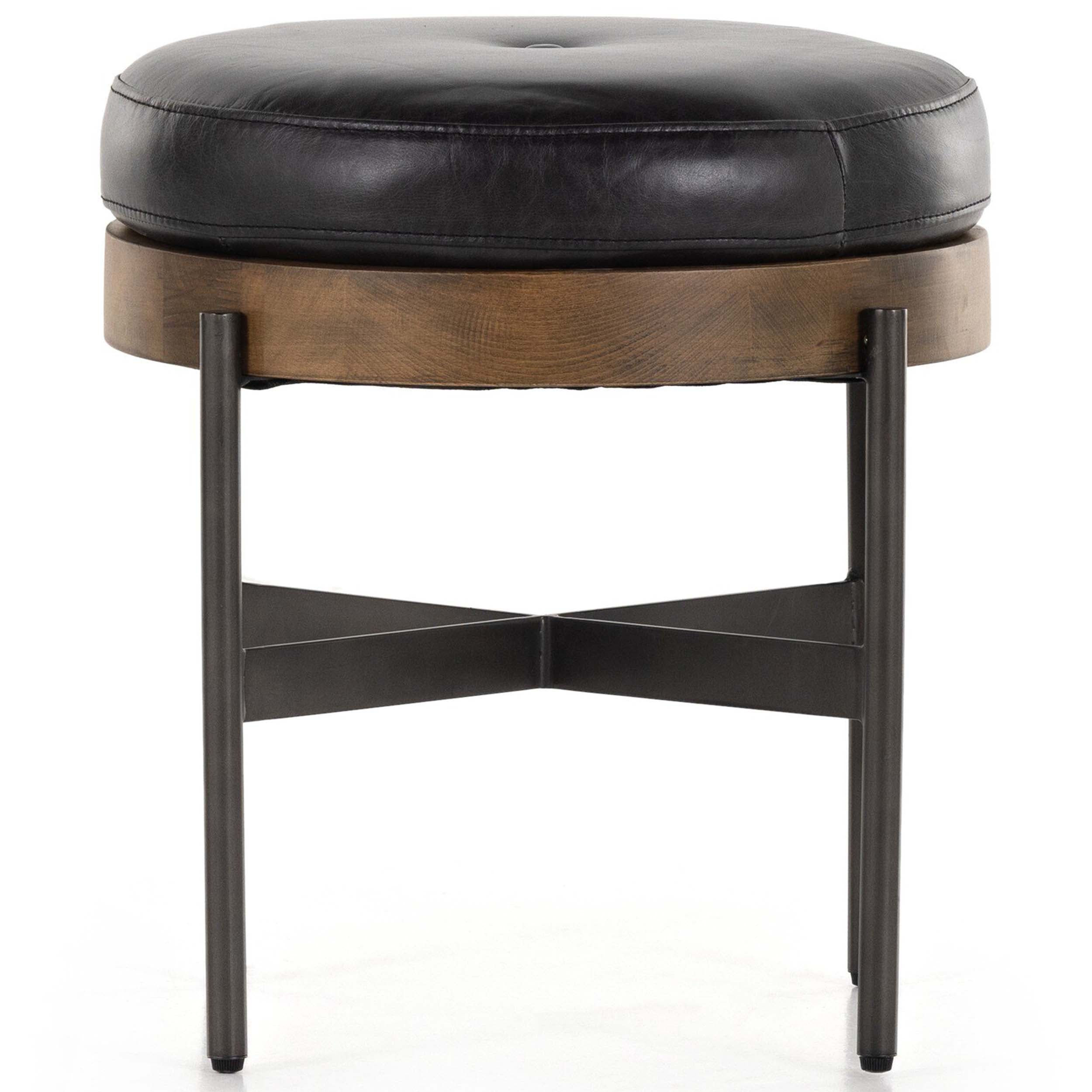 Edwyn Accent Stool, Sonoma Black