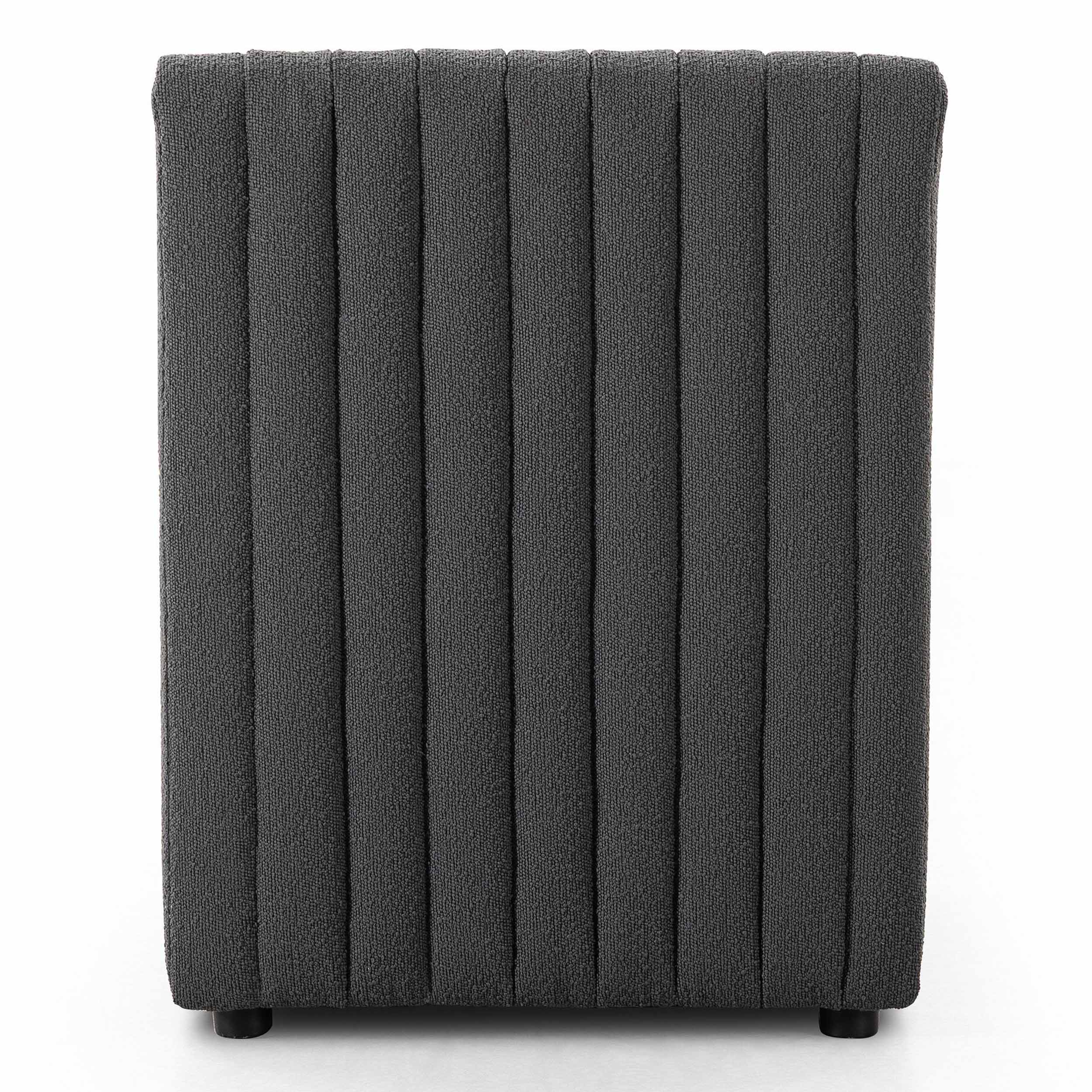 Build Your Own: Augustine Dining Banquette, FIQA Boucle Charcoal, Chair