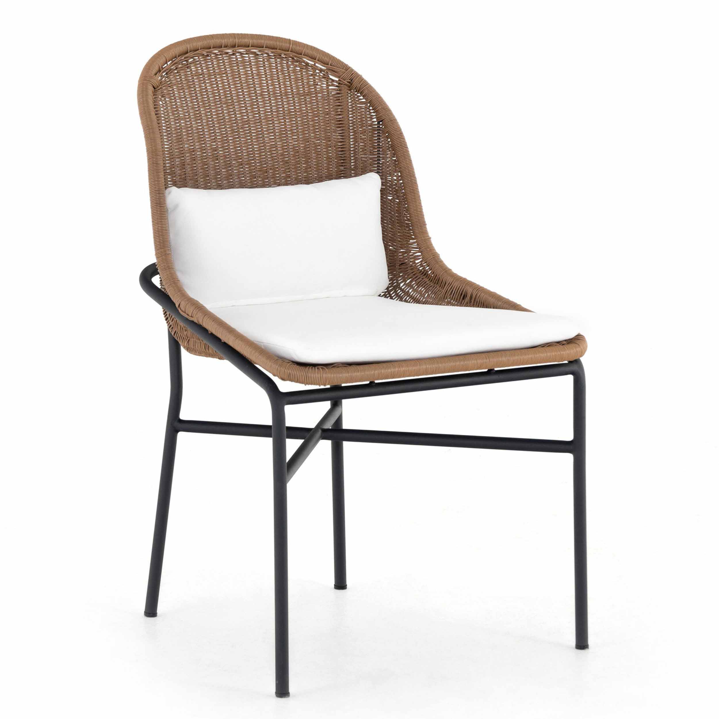 Jericho Outdoor Dining Chair, Stinson White