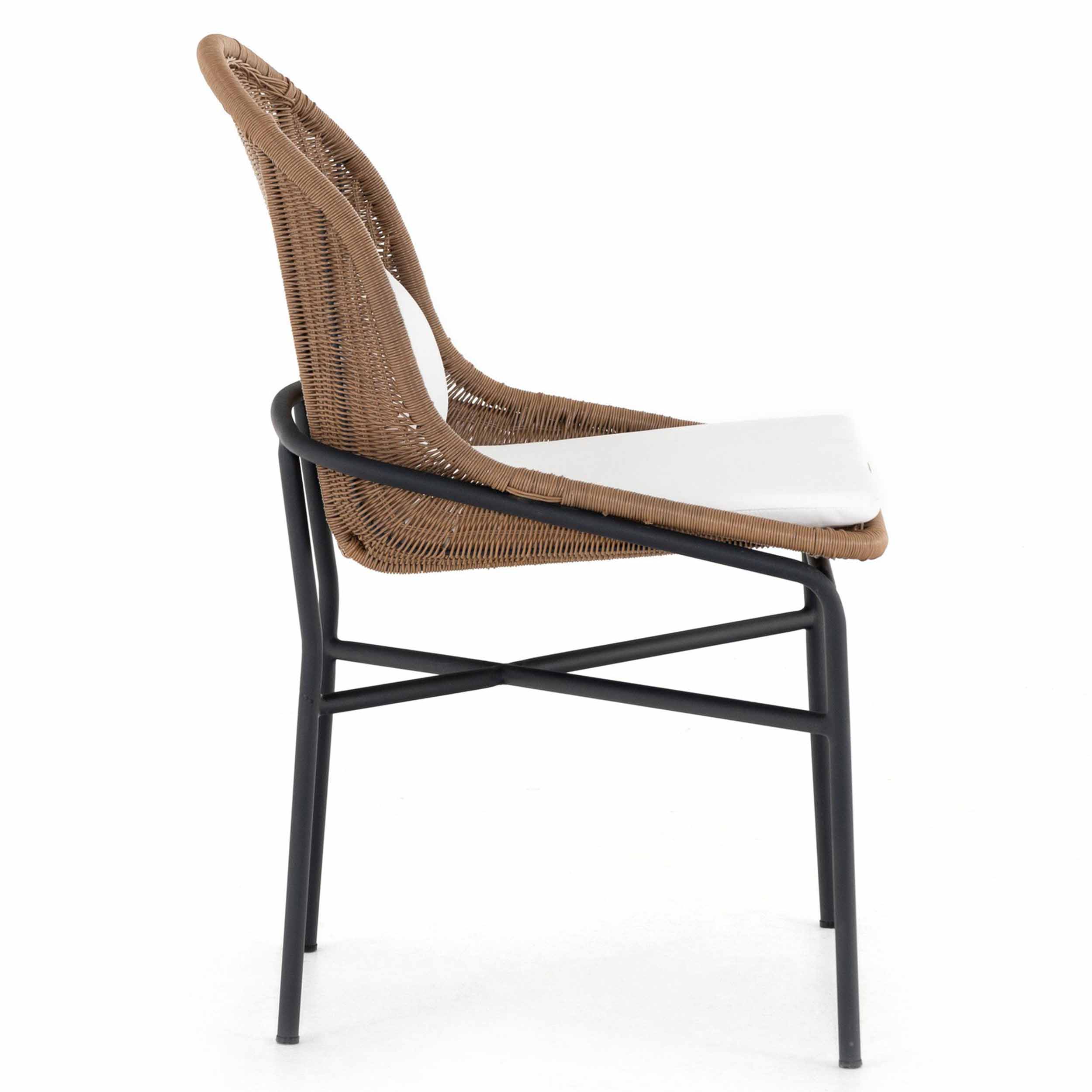 Jericho Outdoor Dining Chair, Stinson White
