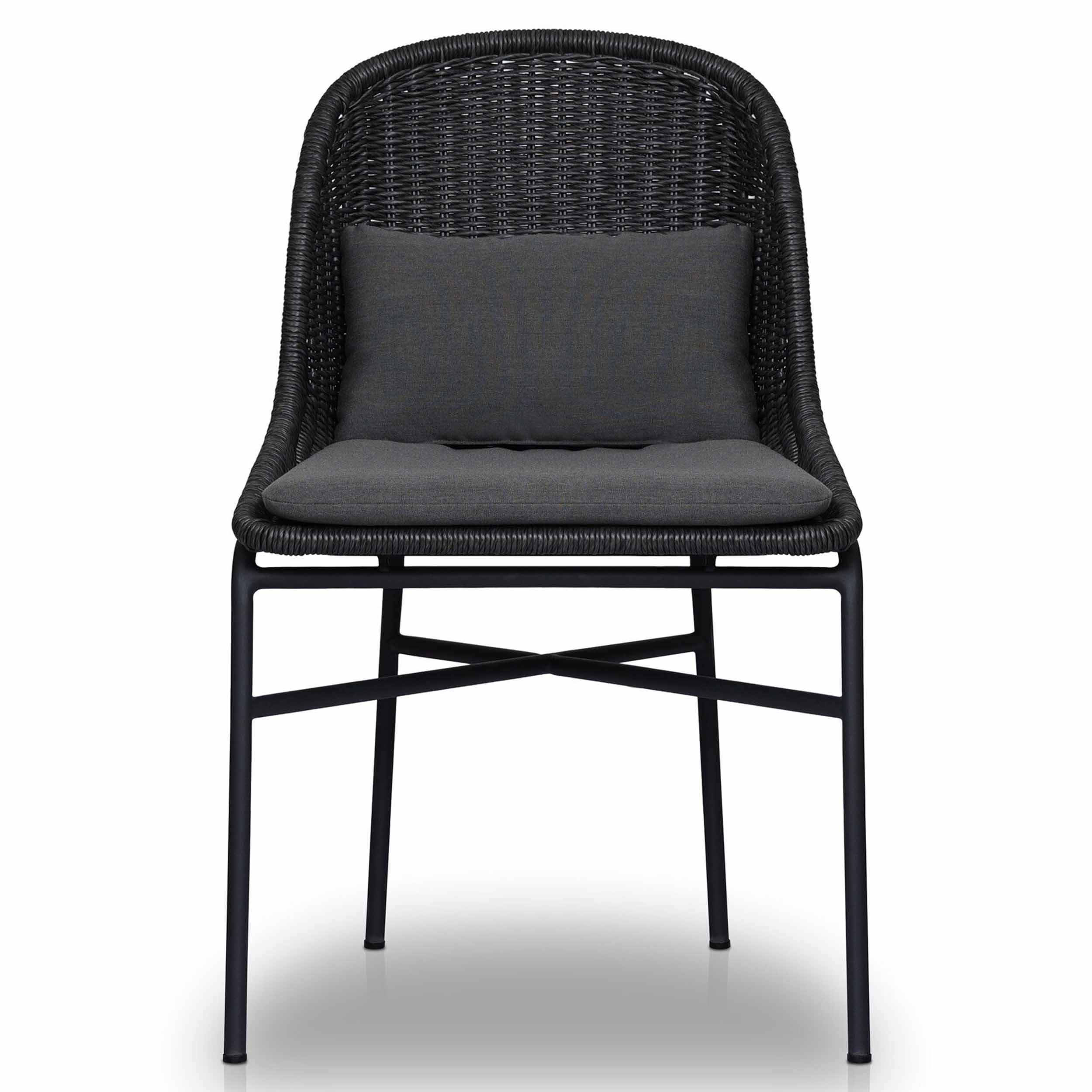 Jericho Outdoor Dining Chair, Arashi Graphite