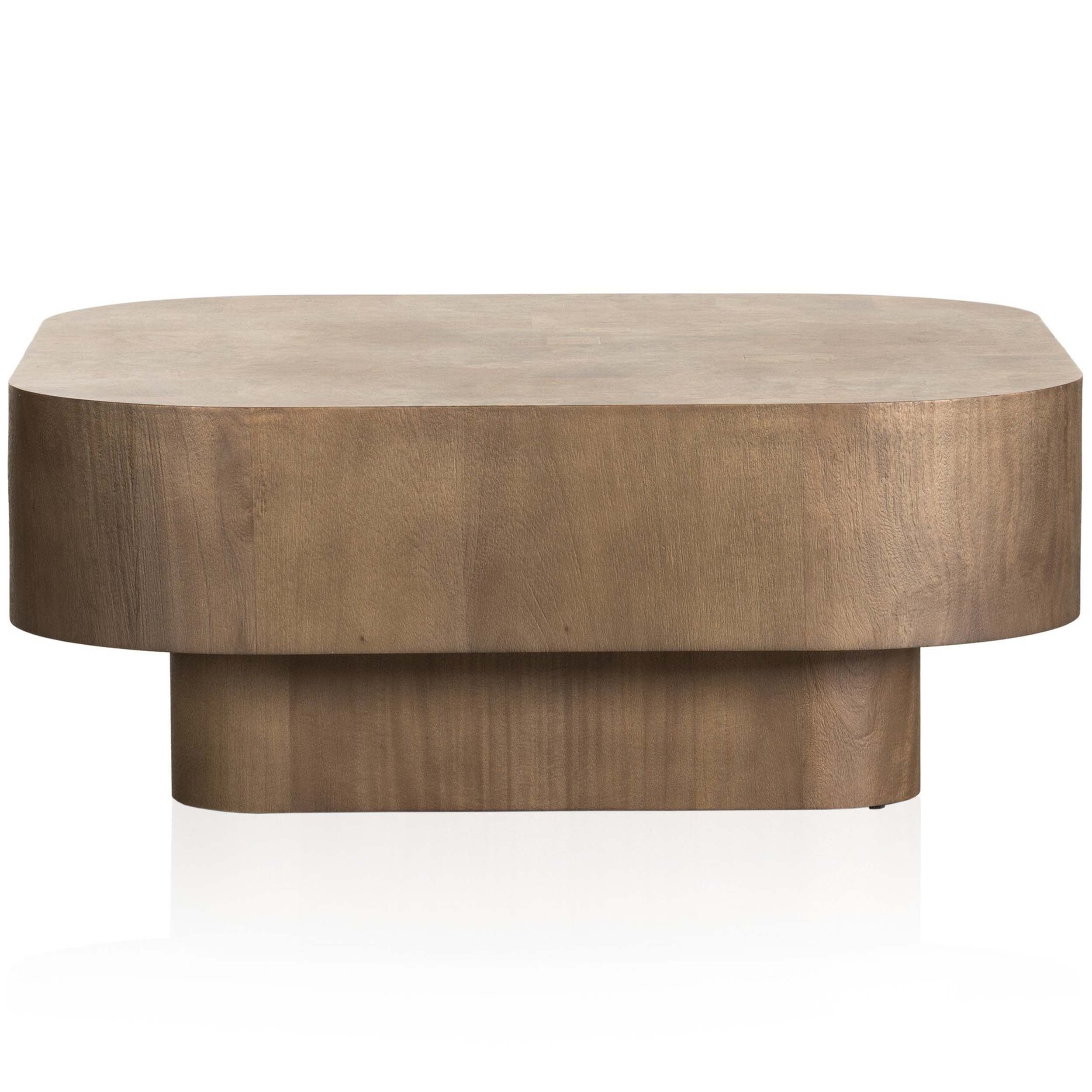Blanco Coffee Table, Warm Umber Burl