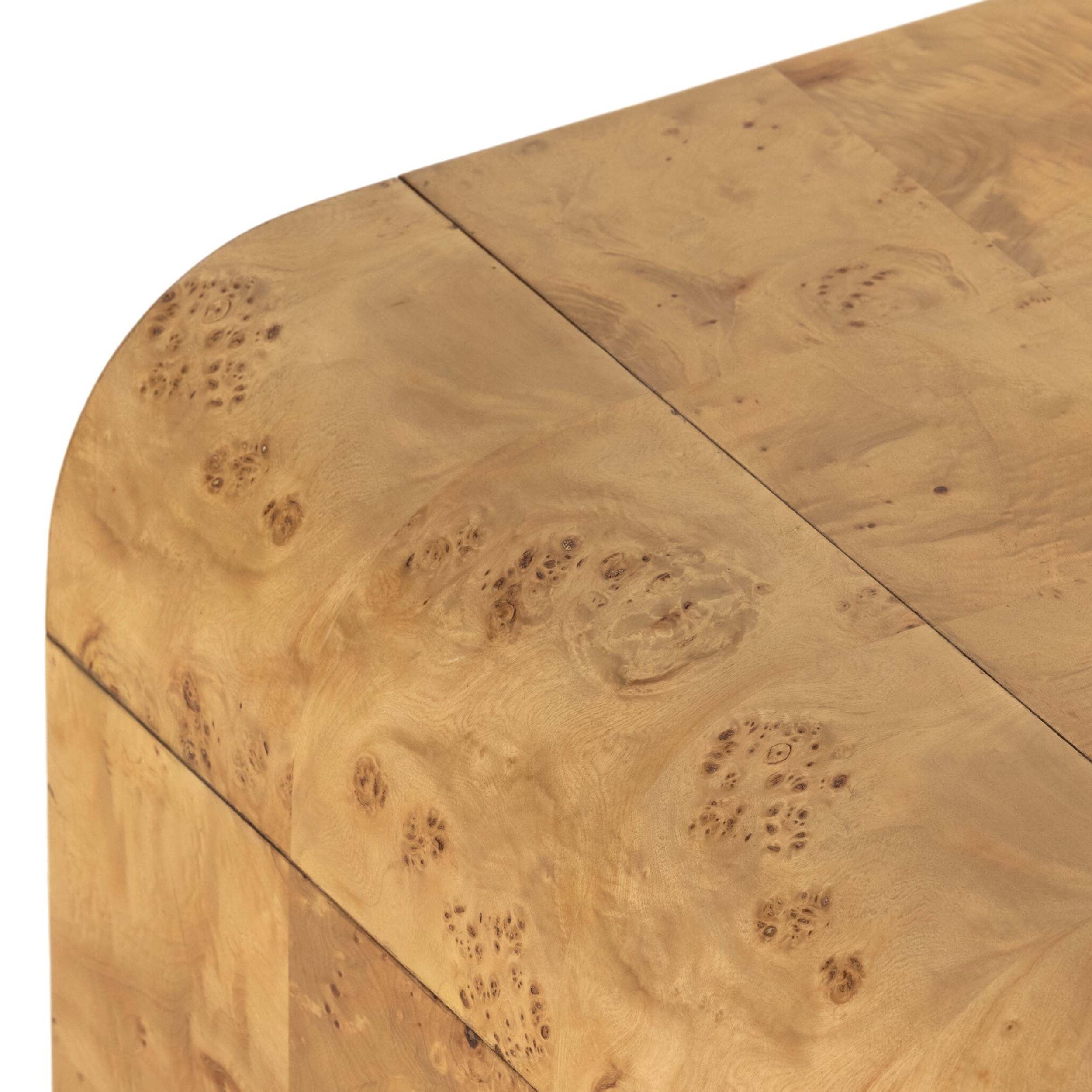 Jenson Coffee Table, Natural Poplar Burl Veneer
