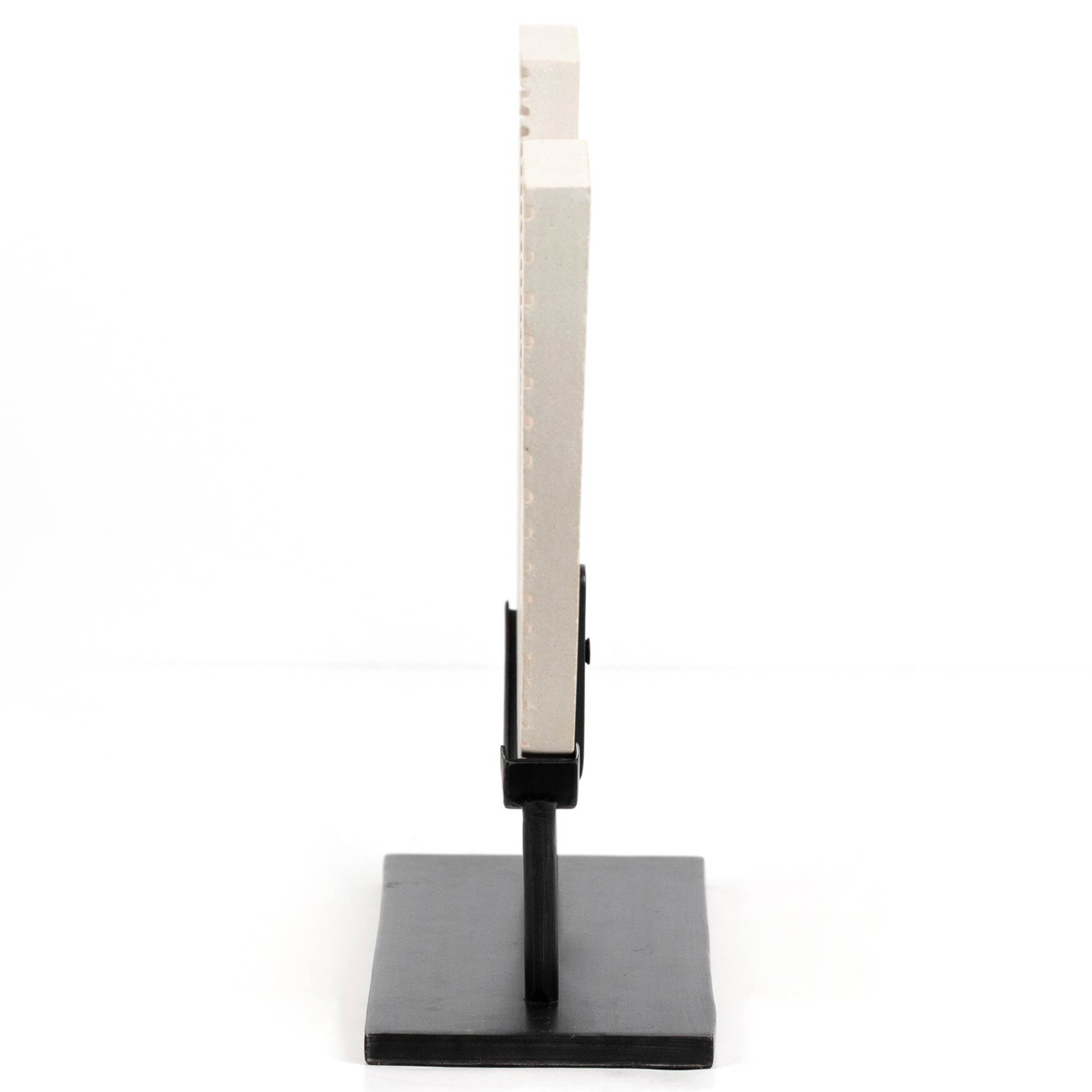 Sandstone Sculpture, Hammered Grey W/Clear Powder Coat