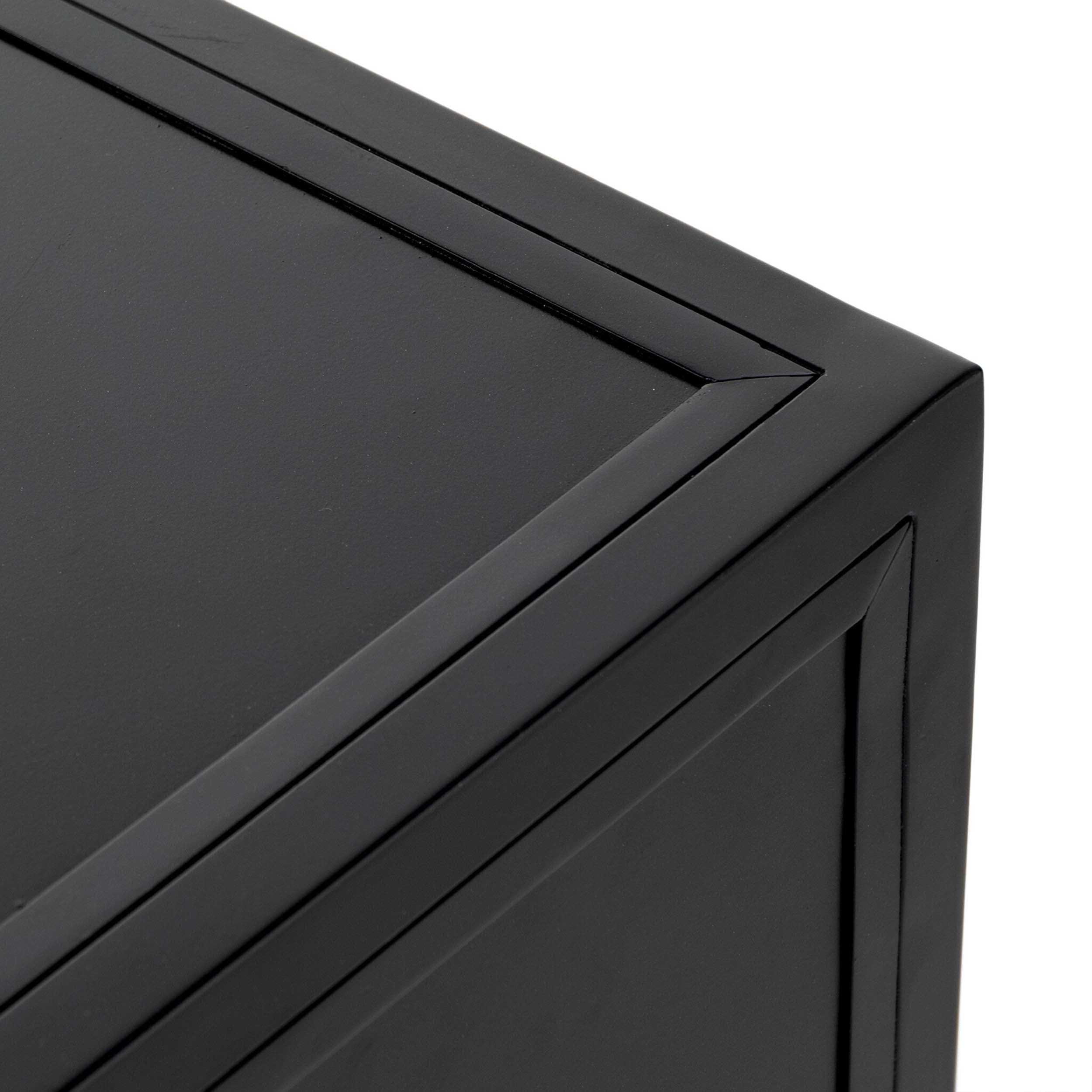 Belmont Large Storage Nightstand, Black