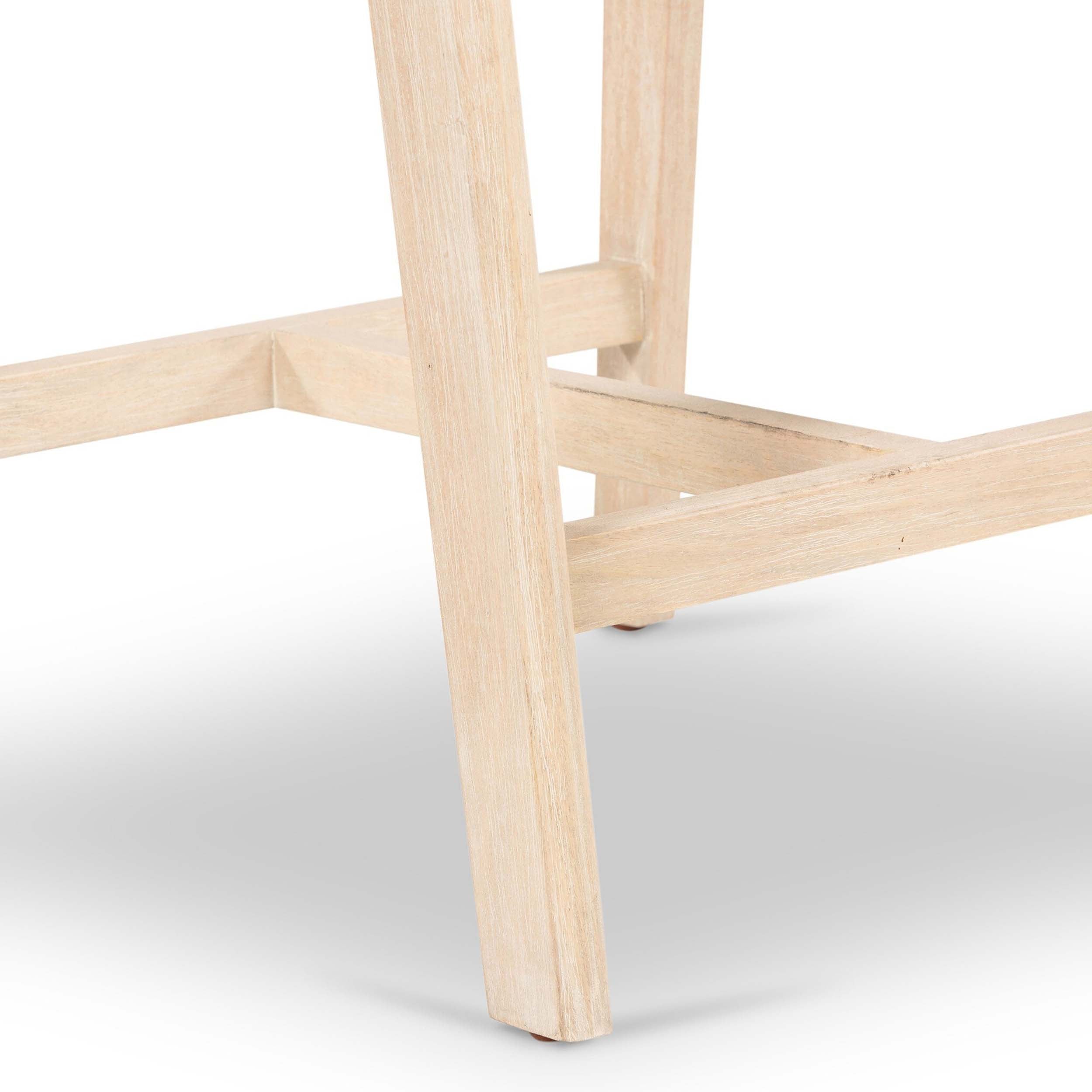 Clarita Bar + Counter Stool, White Wash Mango
