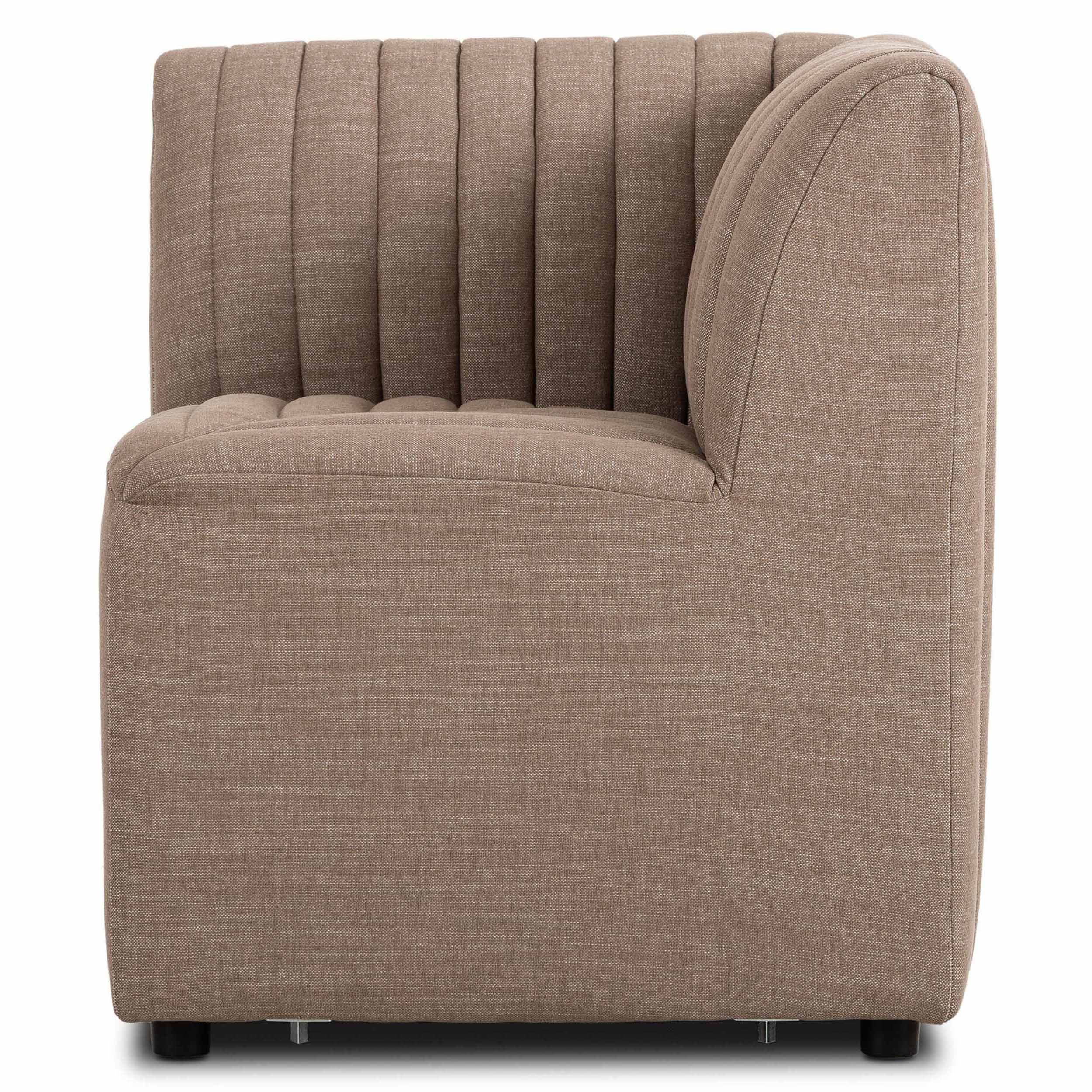 Build Your Own: Augustine Dining Banquette, Crypton Nomad Taupe, Corner Chair