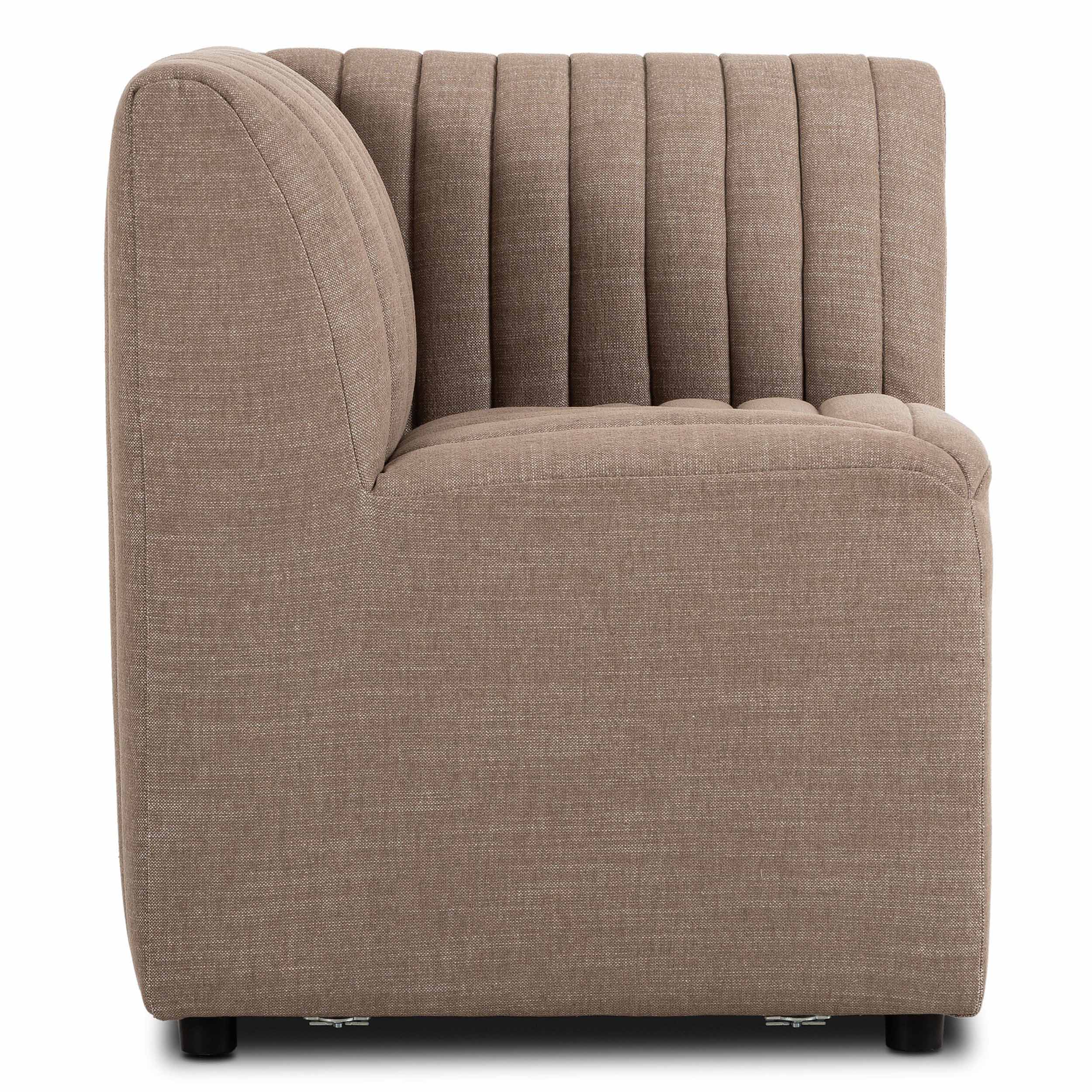 Build Your Own: Augustine Dining Banquette, Crypton Nomad Taupe, Corner Chair