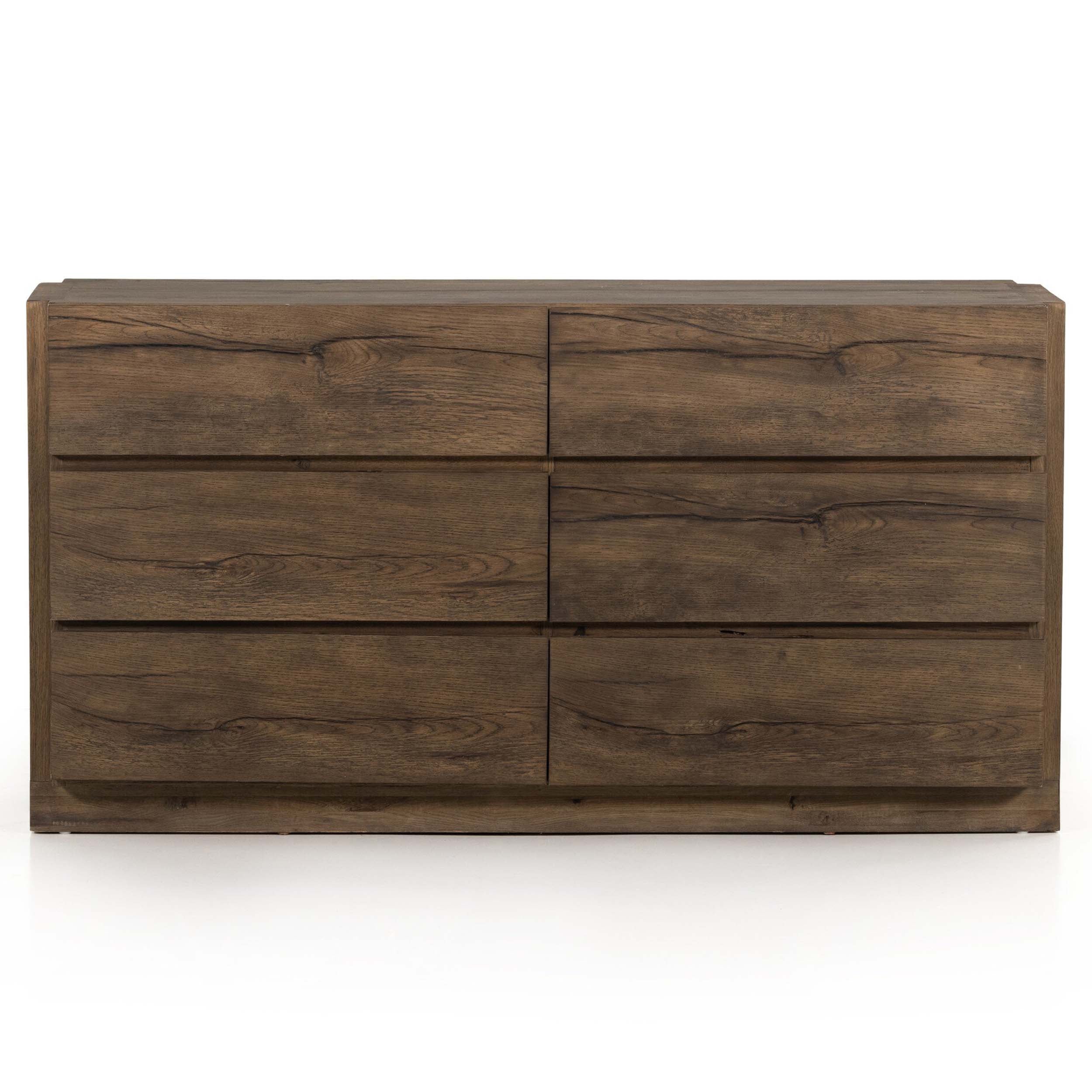 Perrin 6 Drawer Dresser, Rustic Fawn