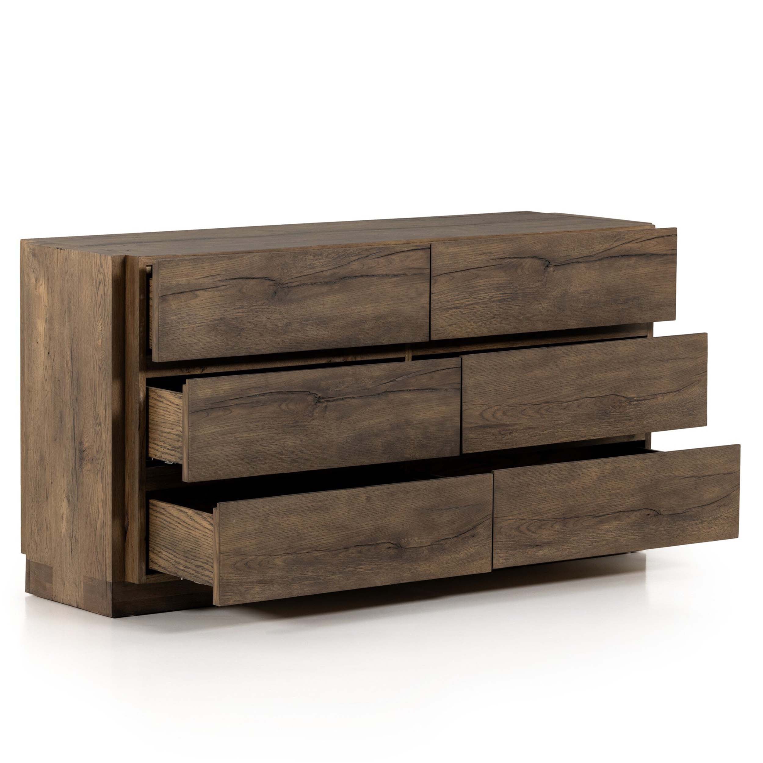 Perrin 6 Drawer Dresser, Rustic Fawn