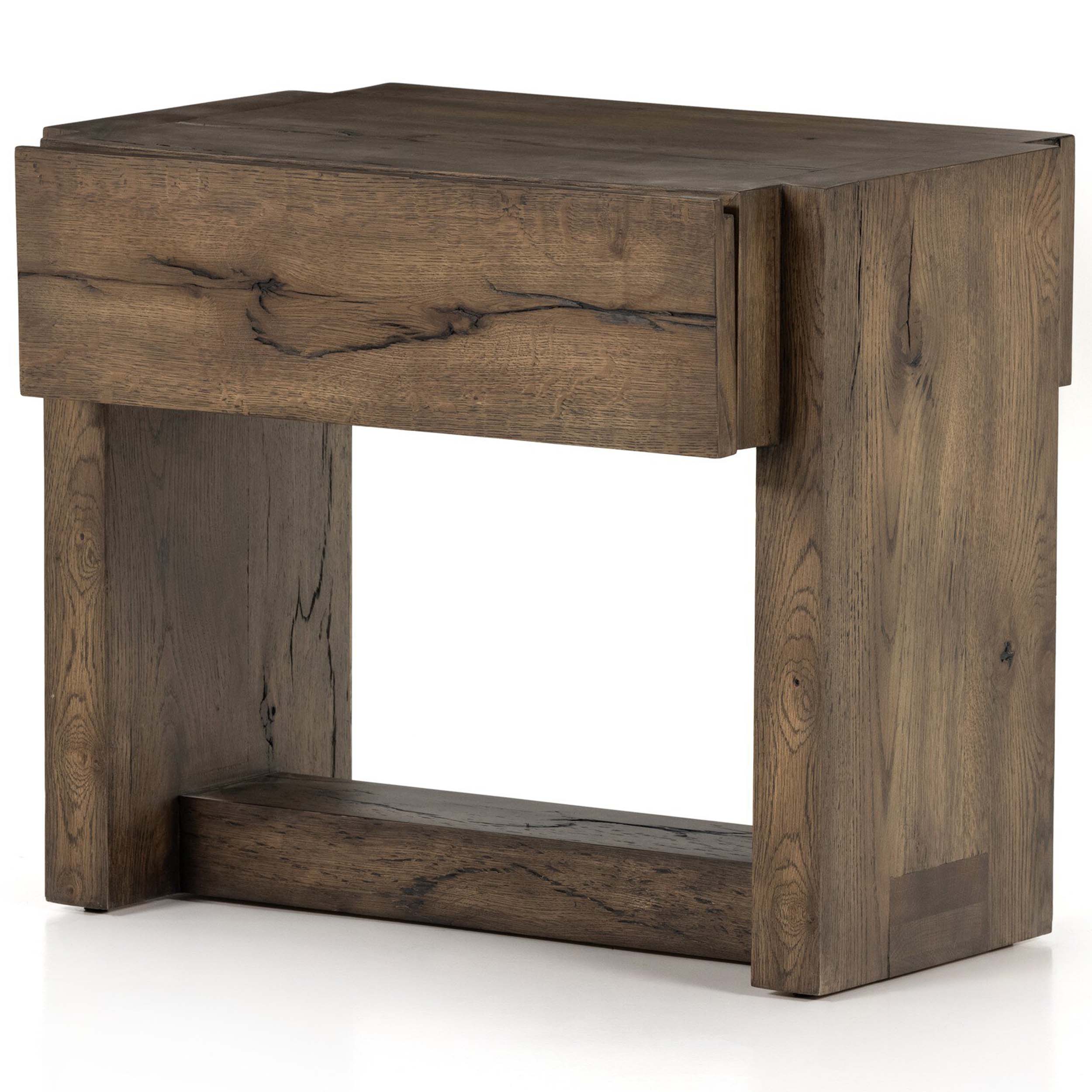 Perrin Nightstand, Rustic Fawn Veneer