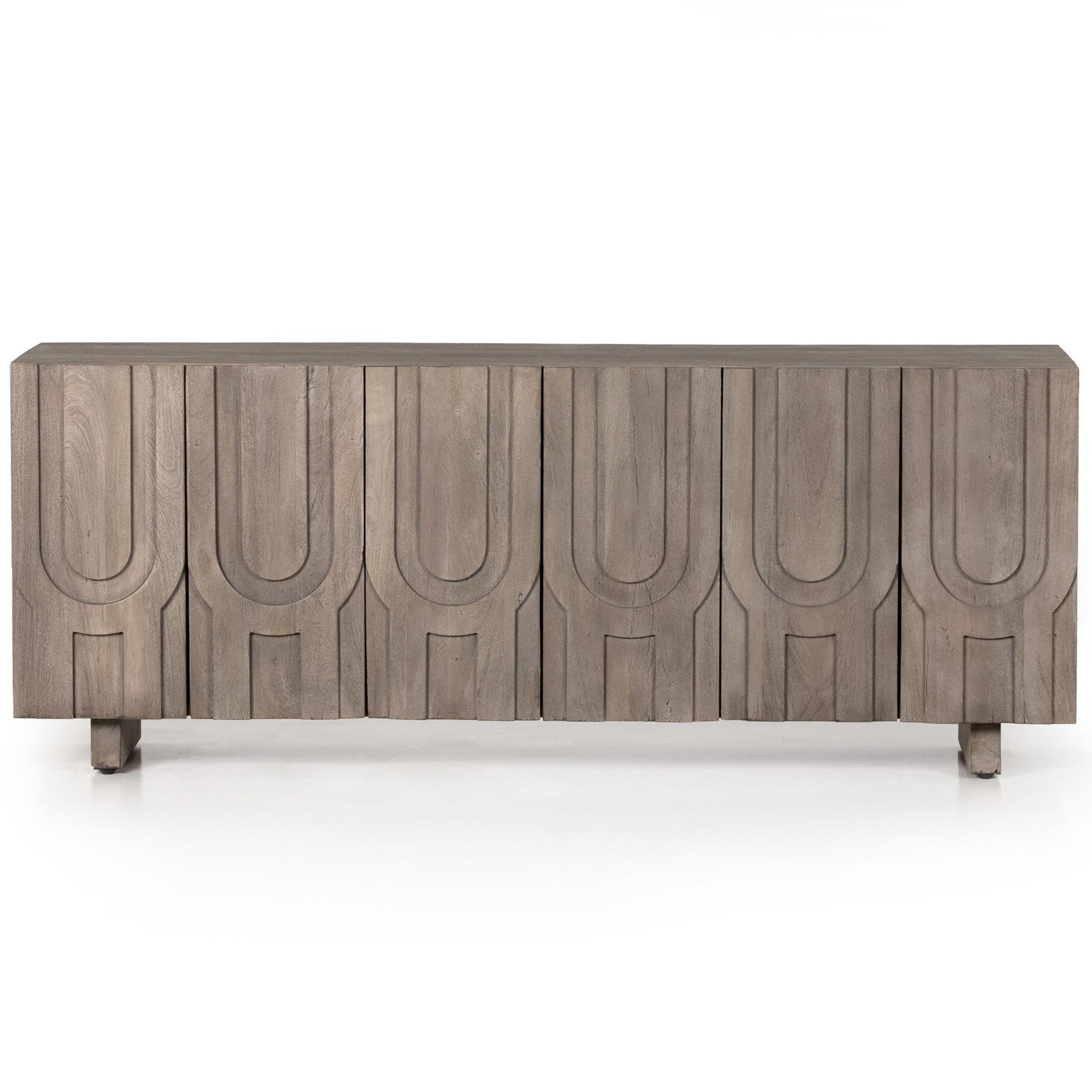 Rivka Media Console, Aged Grey