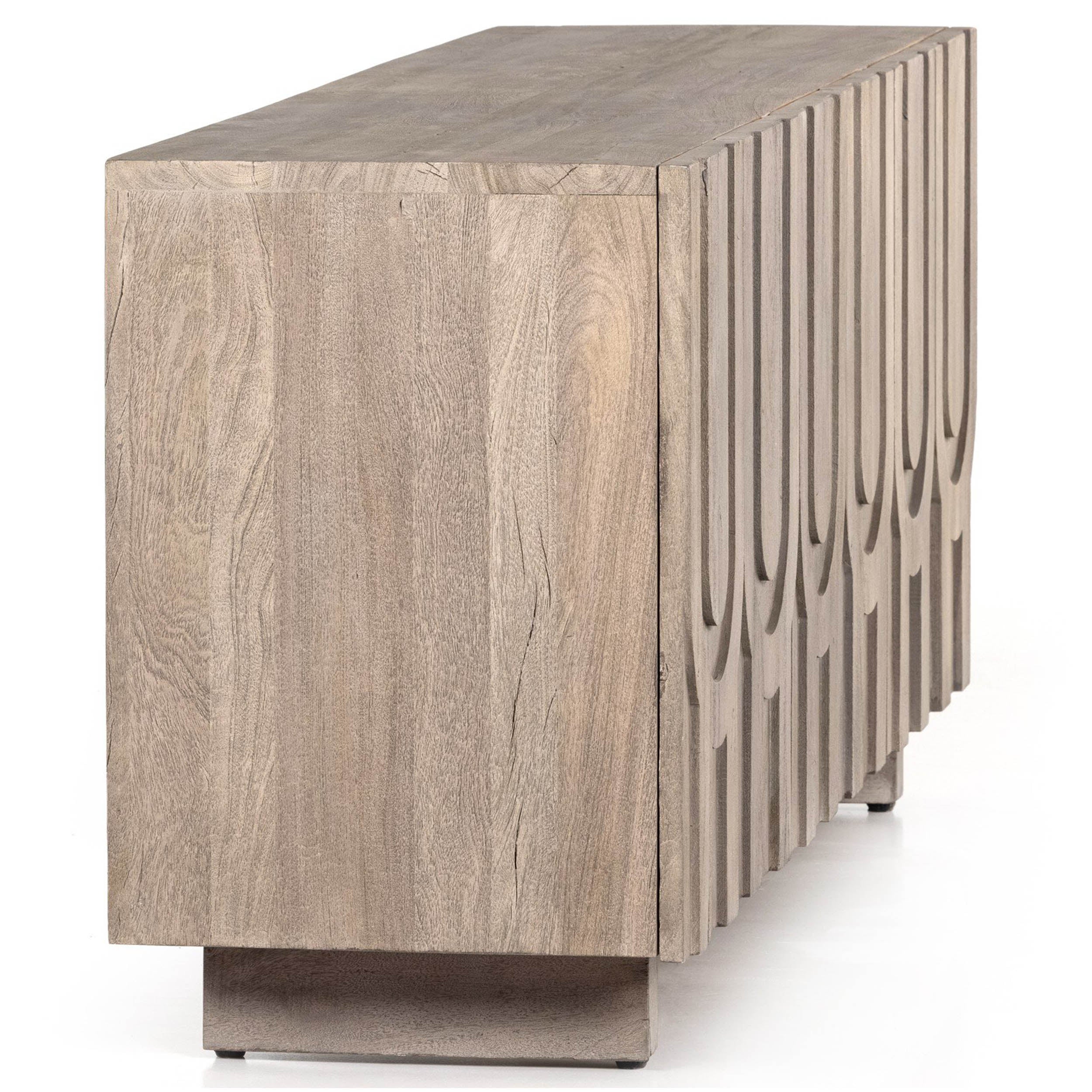 Rivka Media Console, Aged Grey