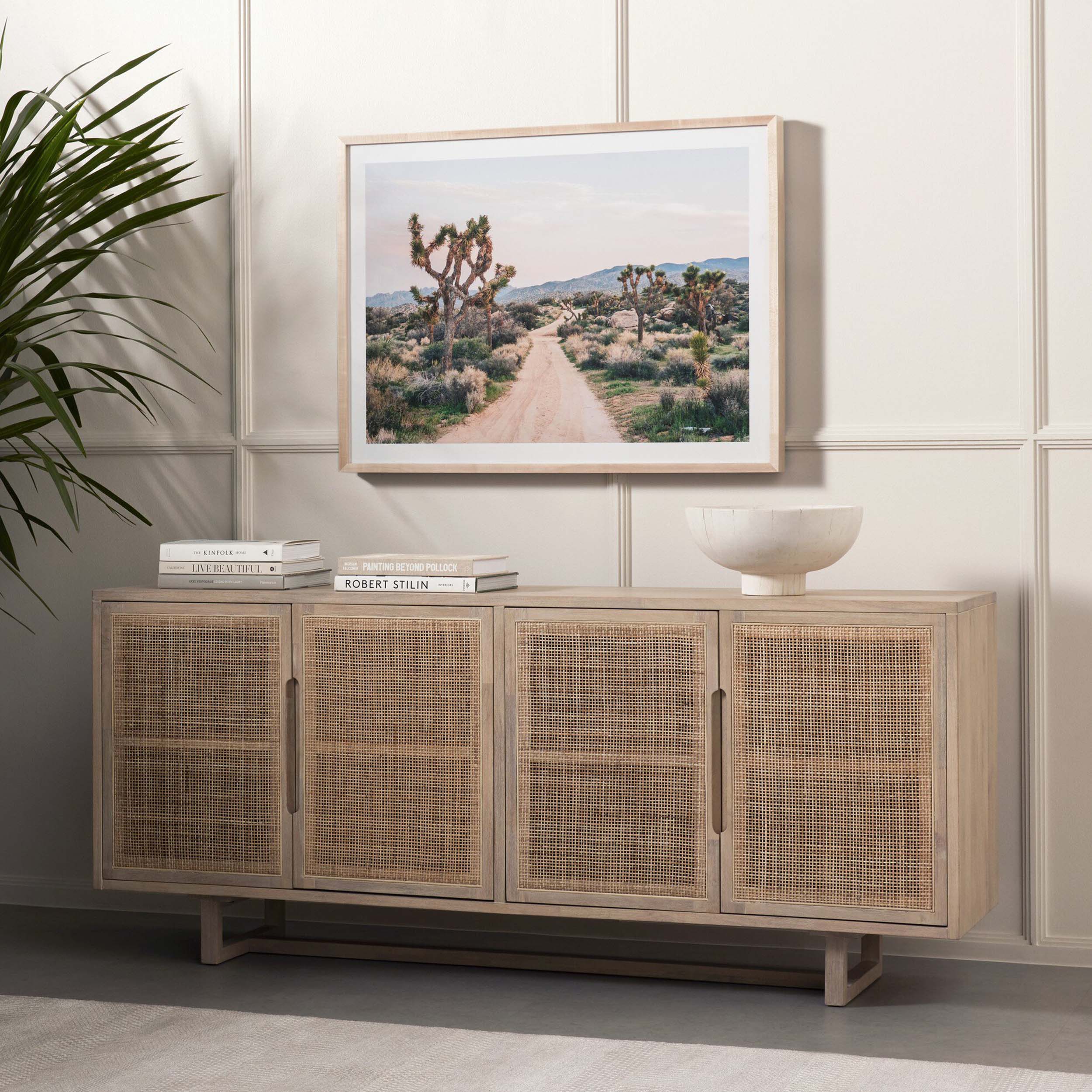Clarita Sideboard, White Wash Mango