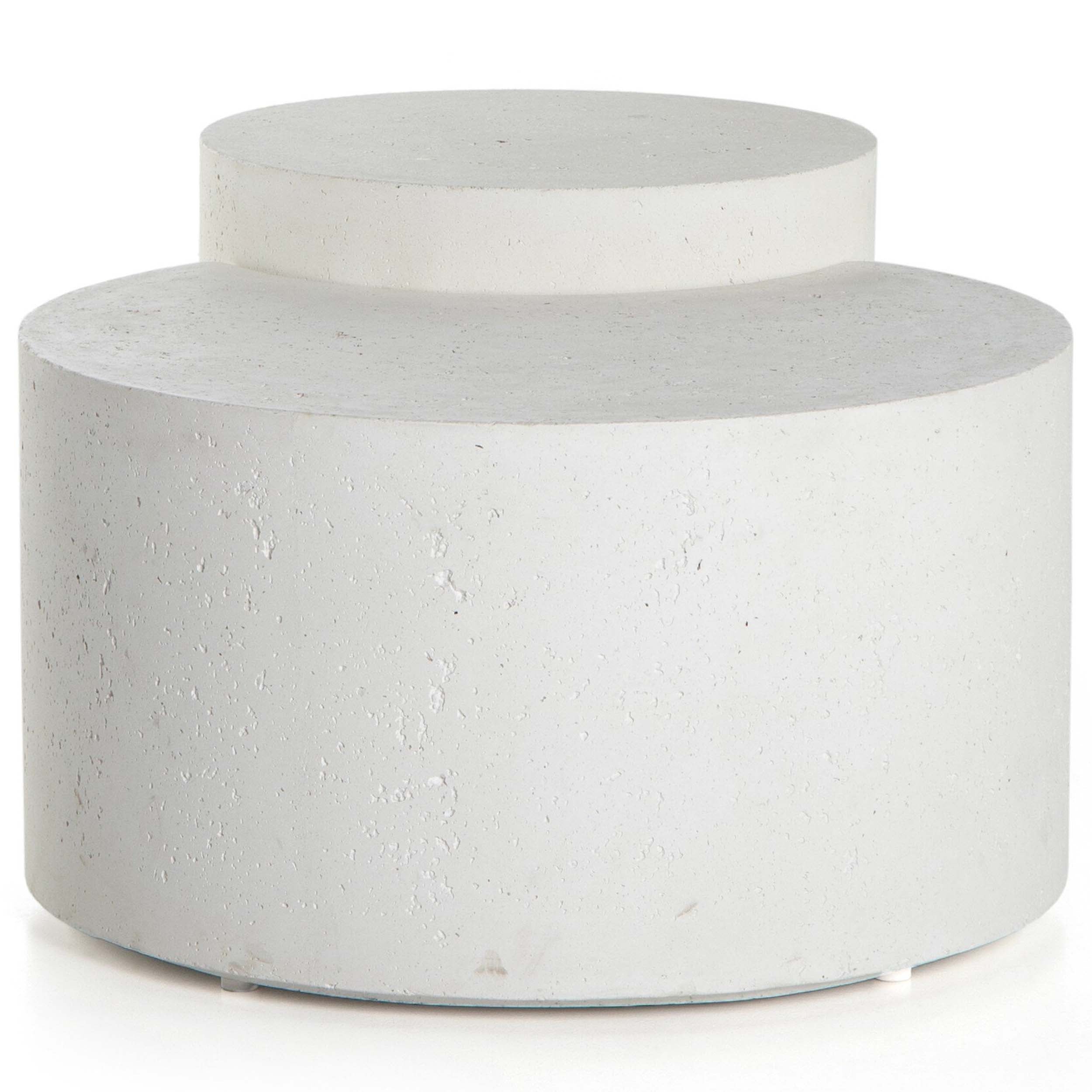 Meza Nesting Coffee Table, Textured White