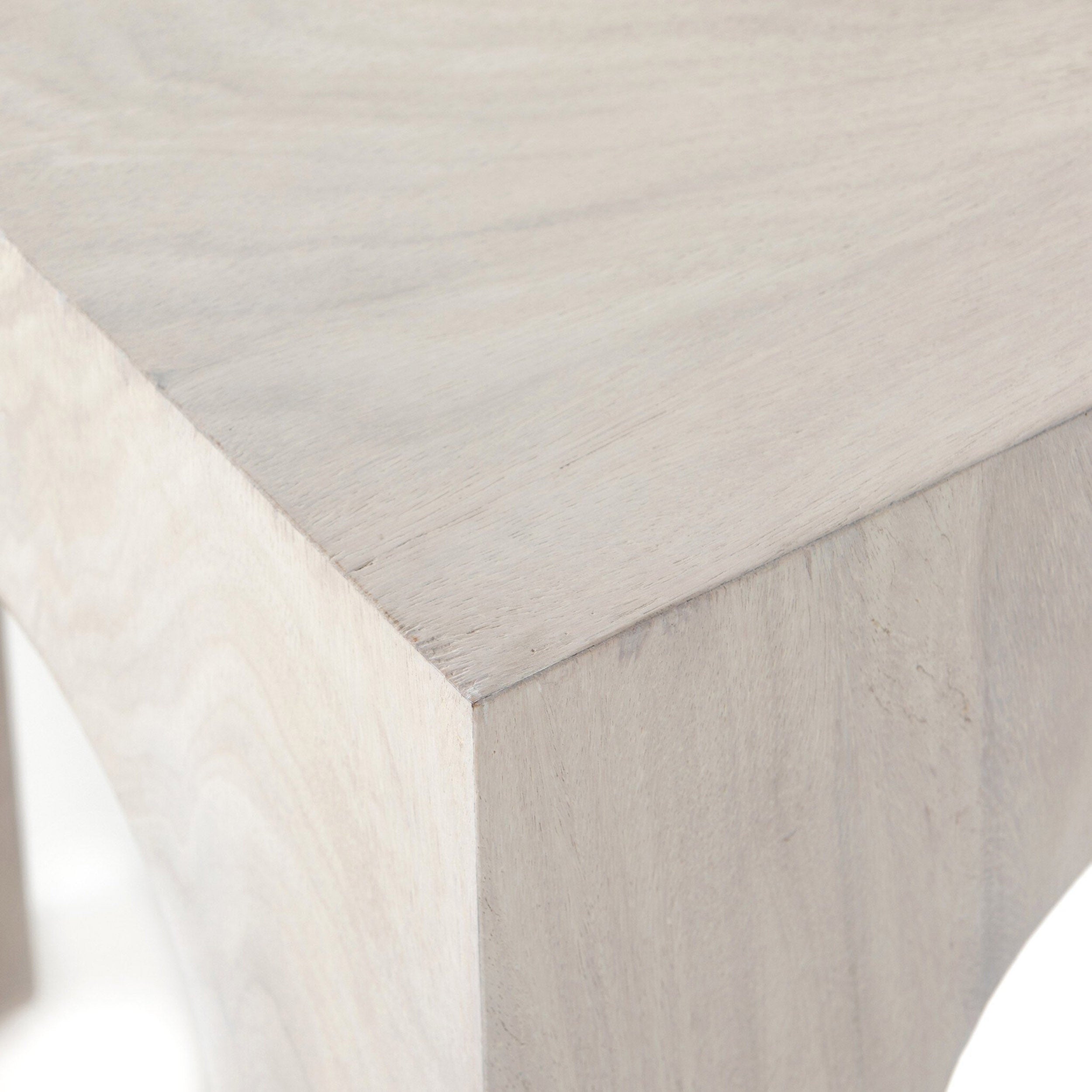 Fausto End Table, Bleached Guanacaste