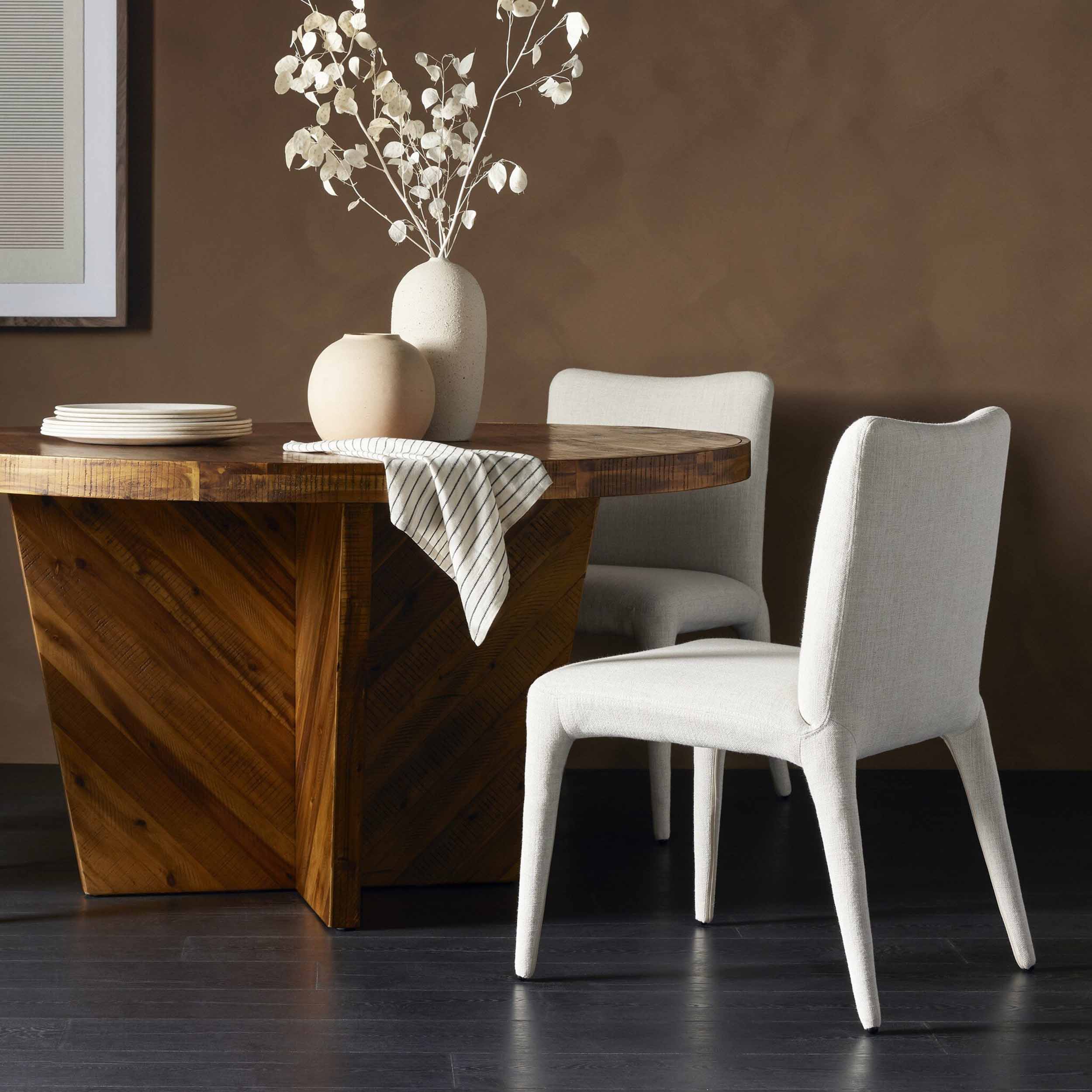 Monza Dining Chair, Mixt Linen Natural