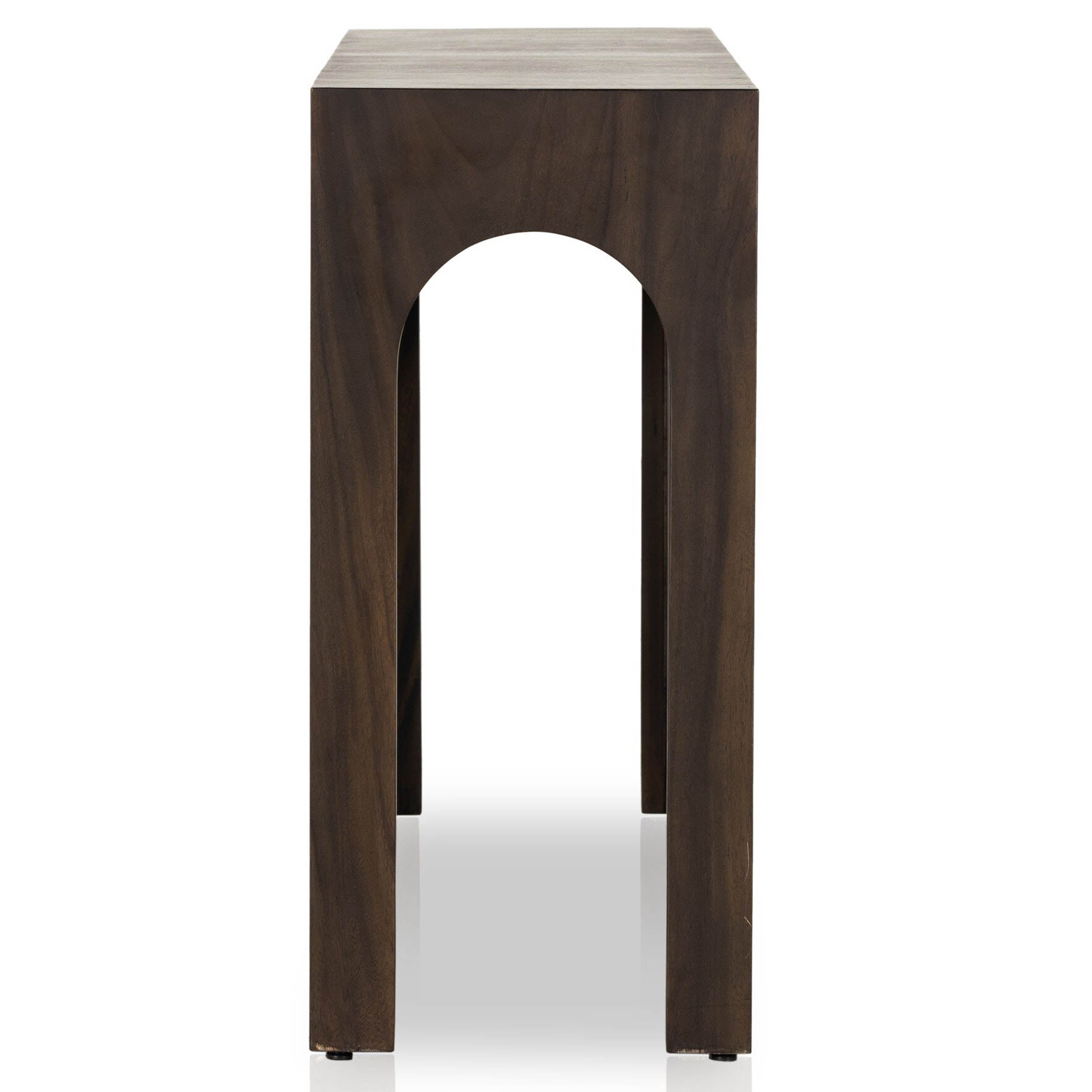 Fausto Console Table, Smoked Guanacaste