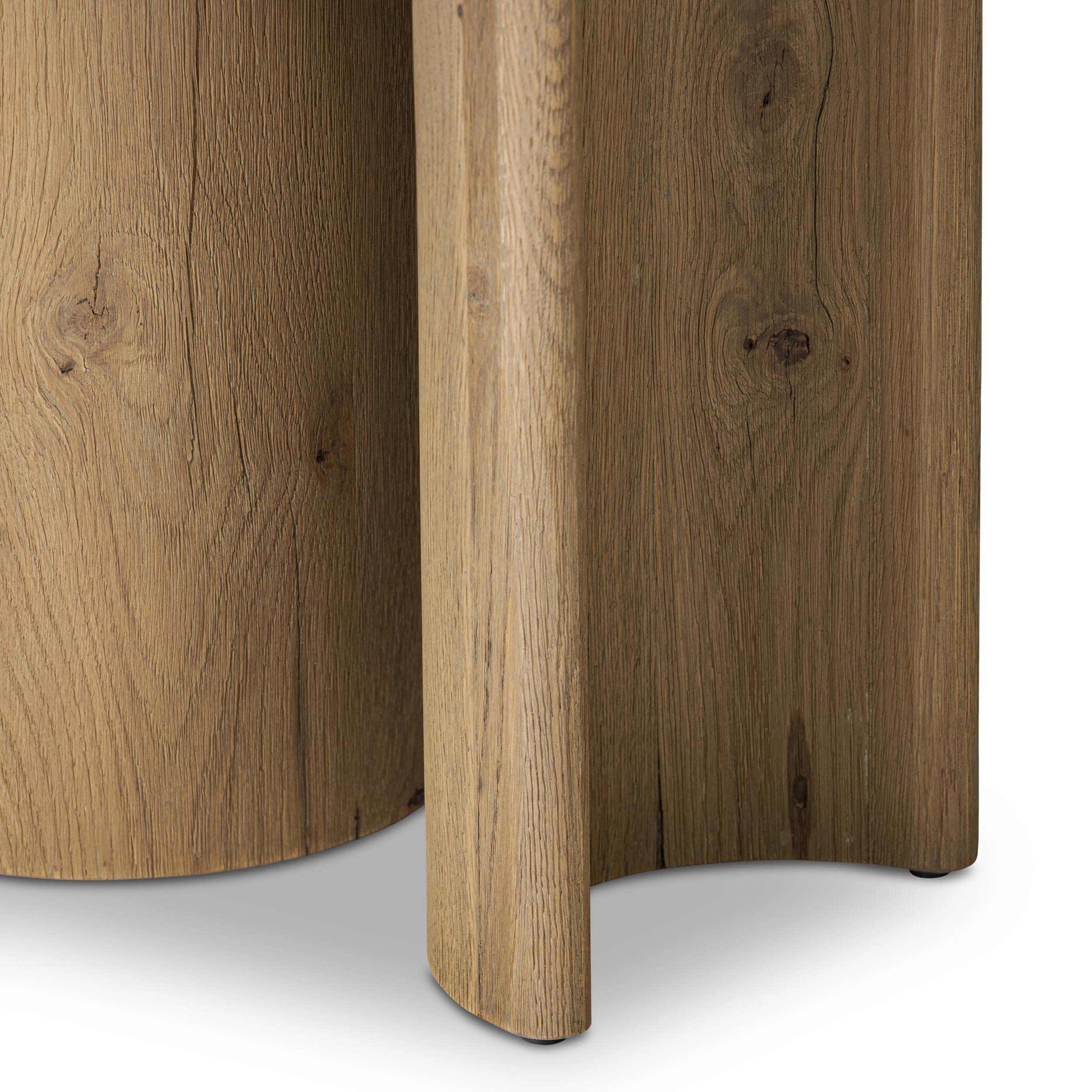 Paden End Table, Worn Oak Veneer