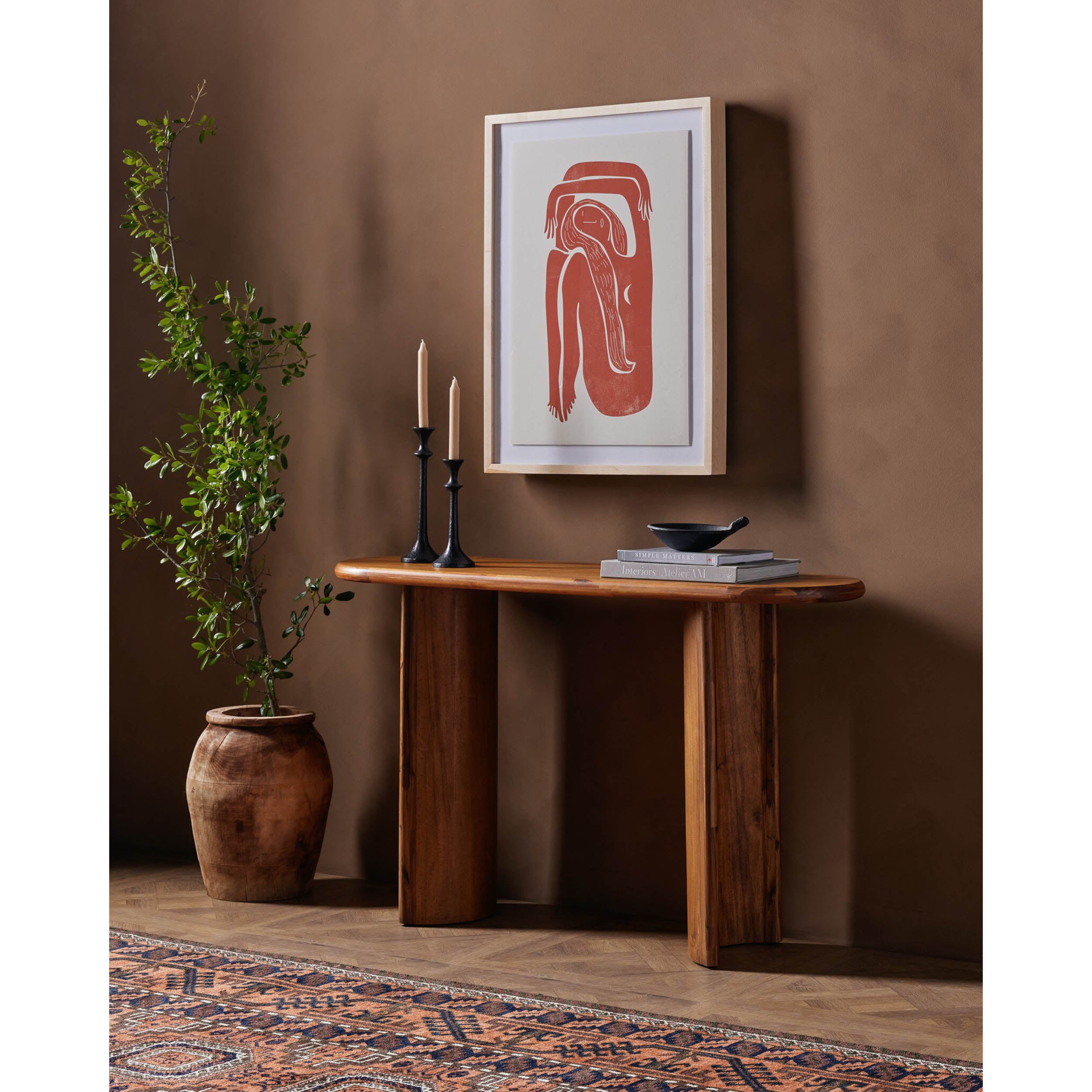 Paden Console Table, Sandy Acacia