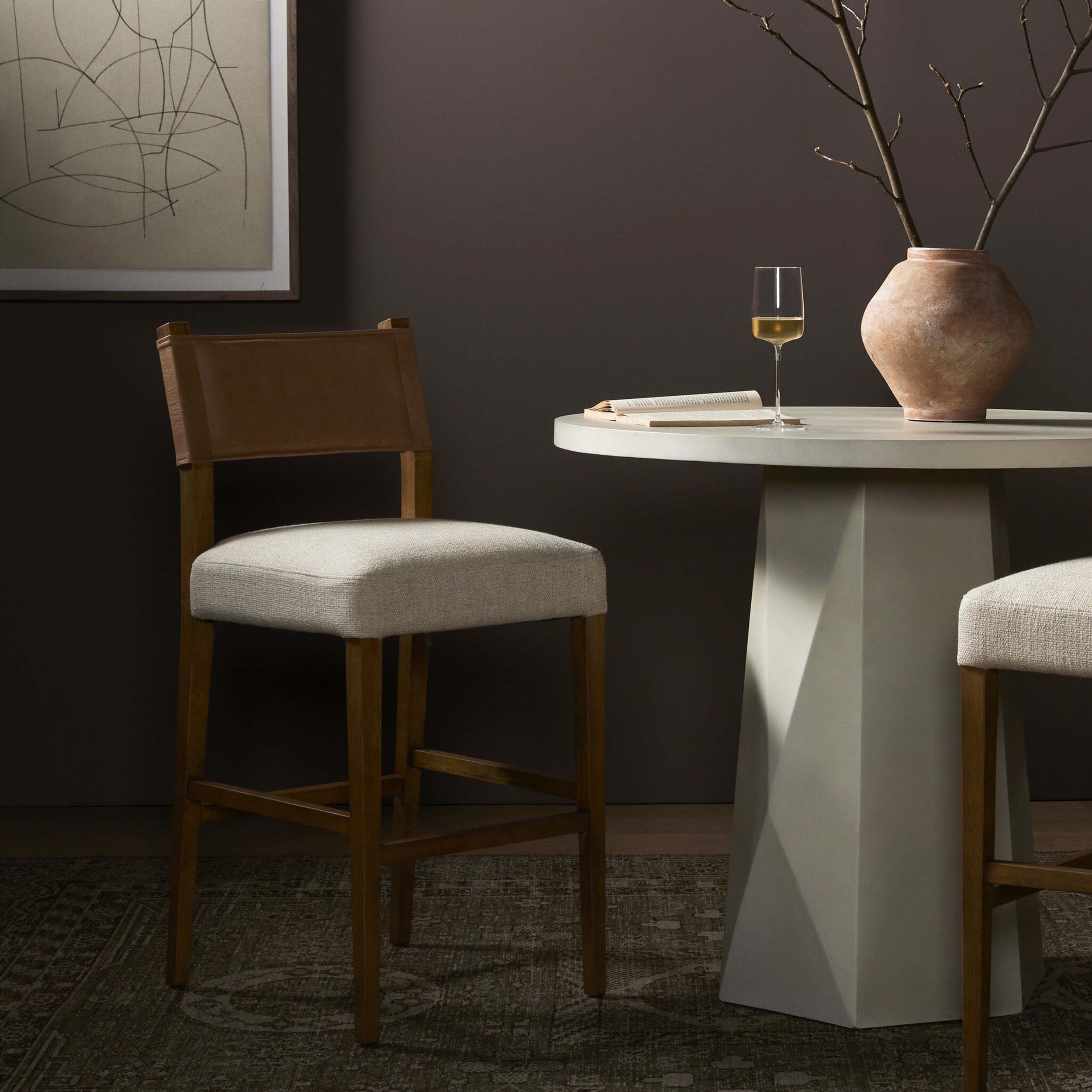 Ferris Bar + Counter Stool, Thames Cream