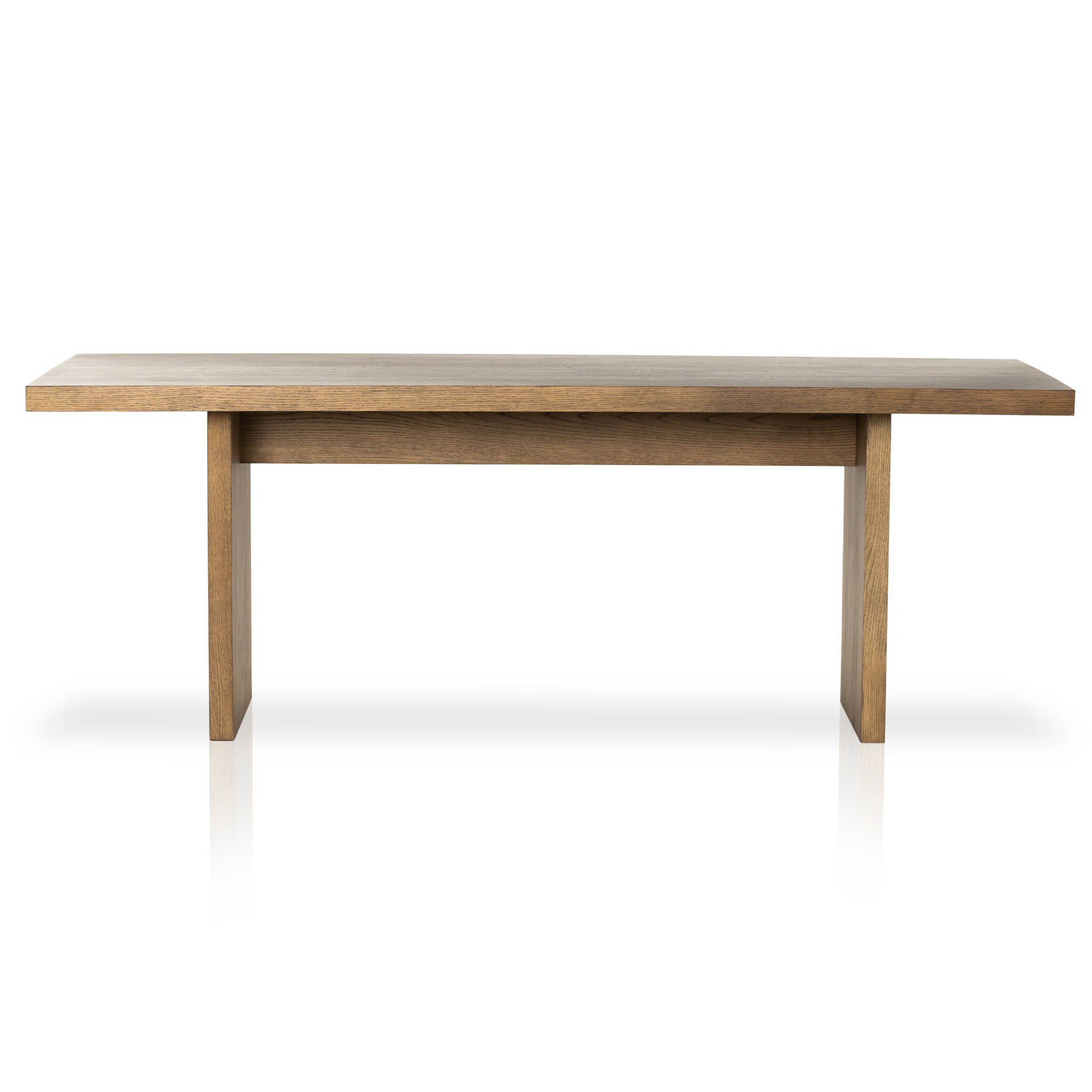 Eaton Dining Table, Amber Oak Resin