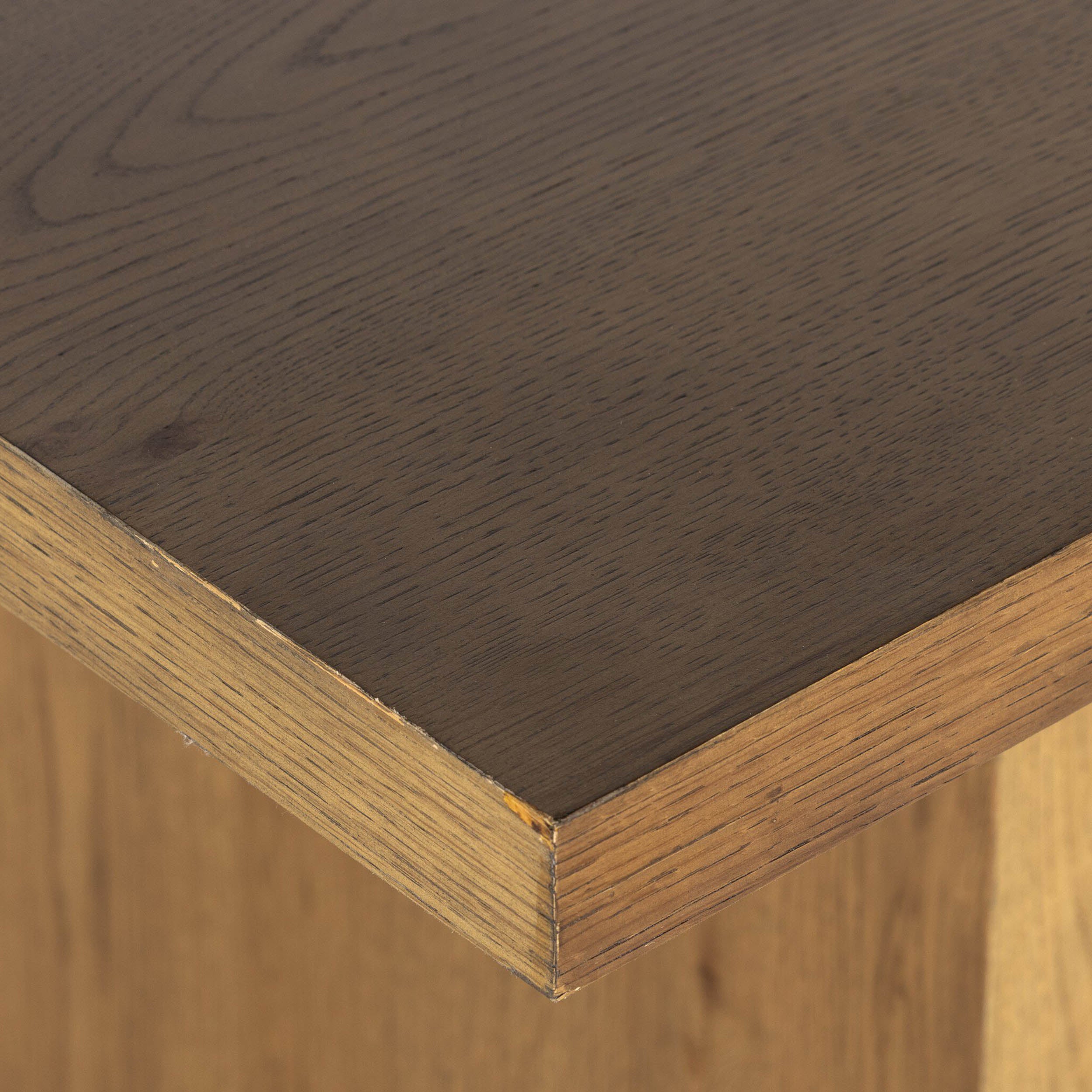 Eaton Dining Table, Amber Oak Resin