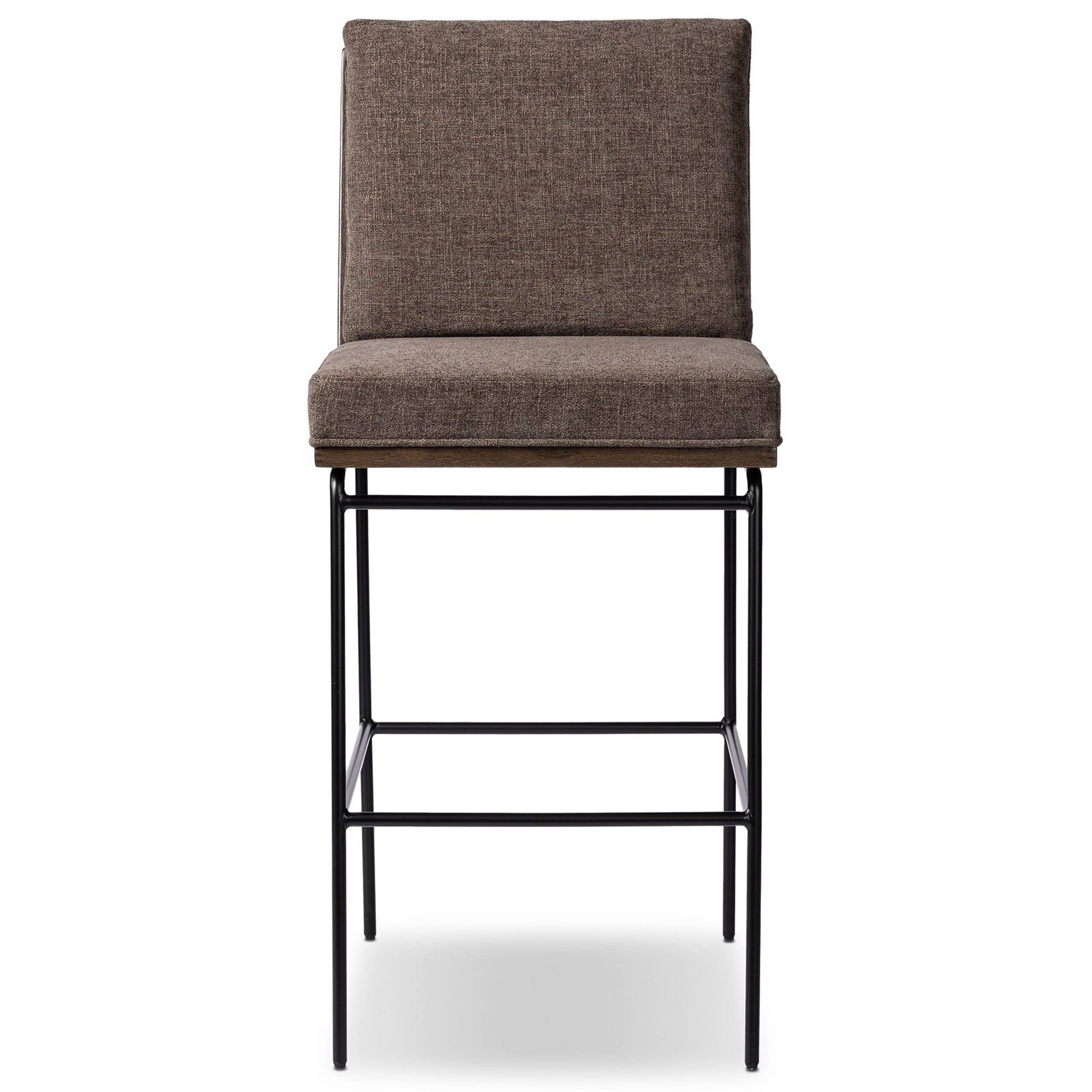 Crete Bar + Counter Stool, Landale Charcoal