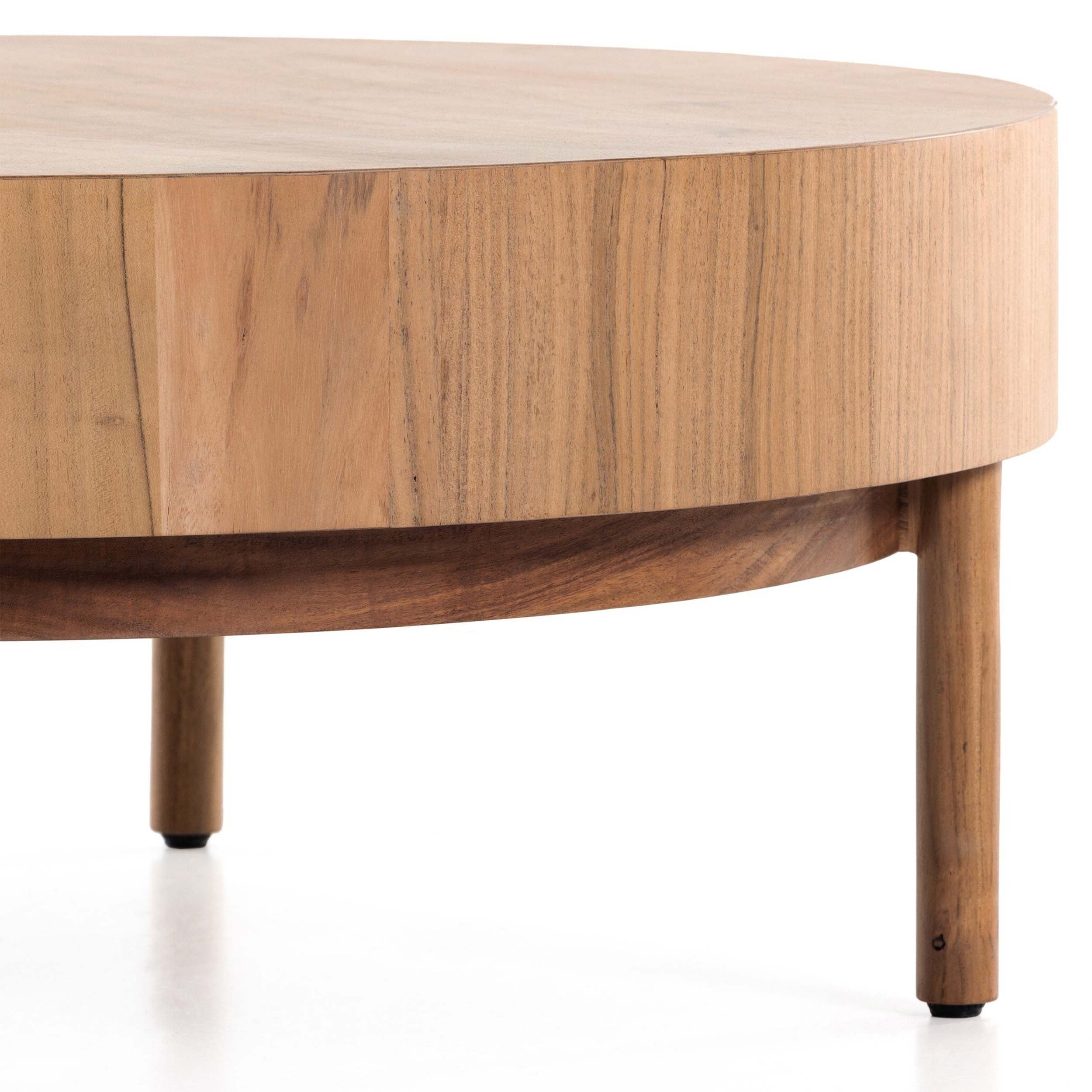 Atmore Coffee Table, Natural Acacia Veneer