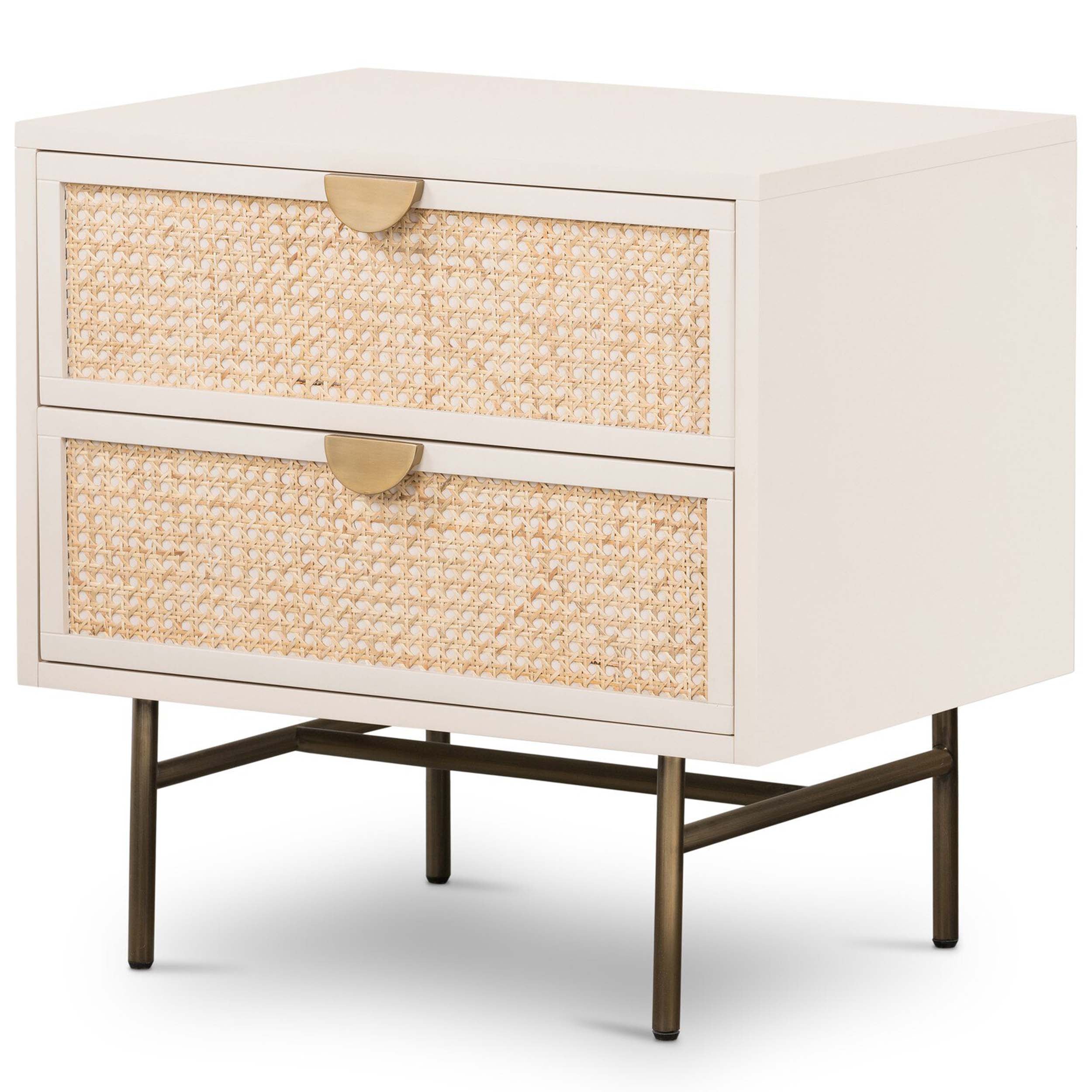 Luella Nightstand, Matte Alabaster