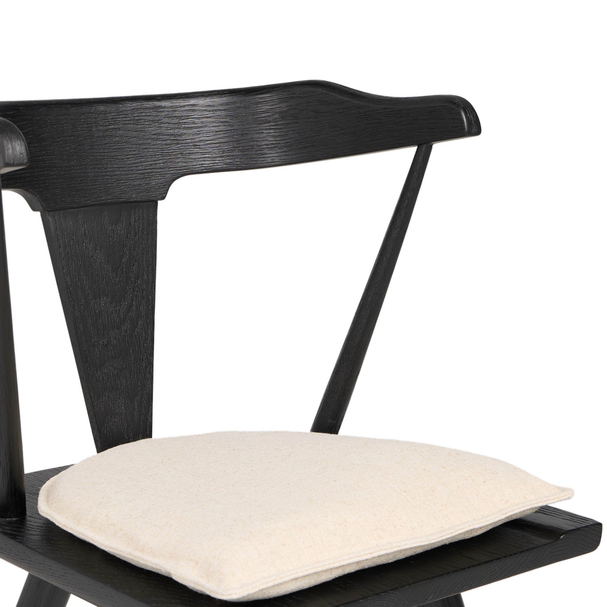 Ripley Dining Chair, Antwerp Natural, Black Oak