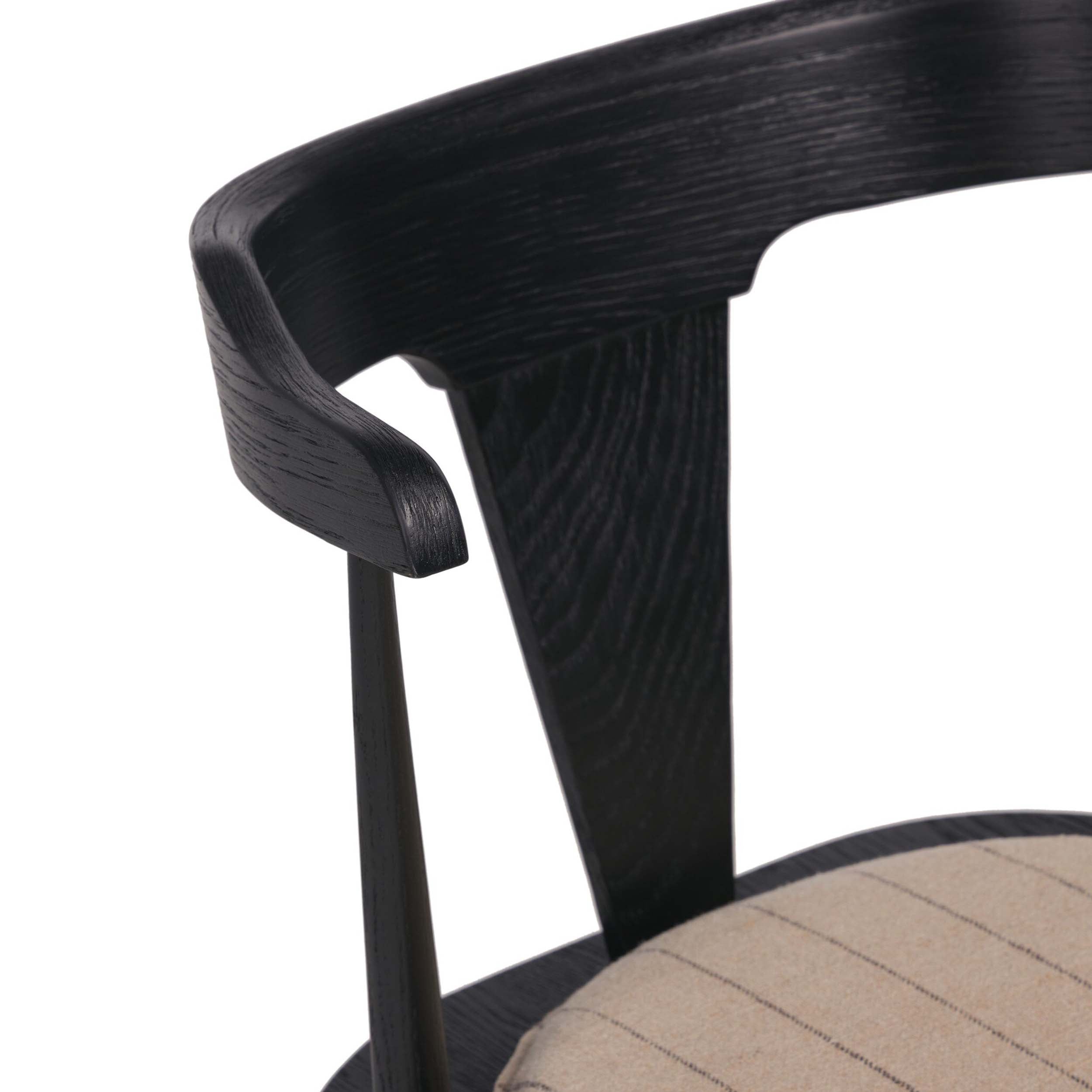 Ripley Bar + Counter Stool, Lavon Flint, Black Oak