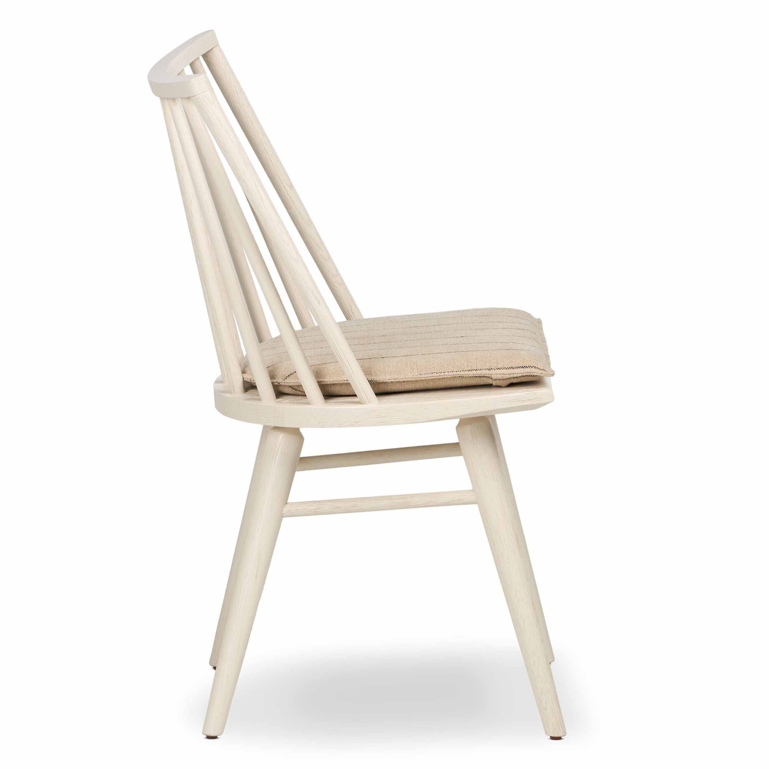 Lewis Windsor Chair, Lavon Flint, Off White