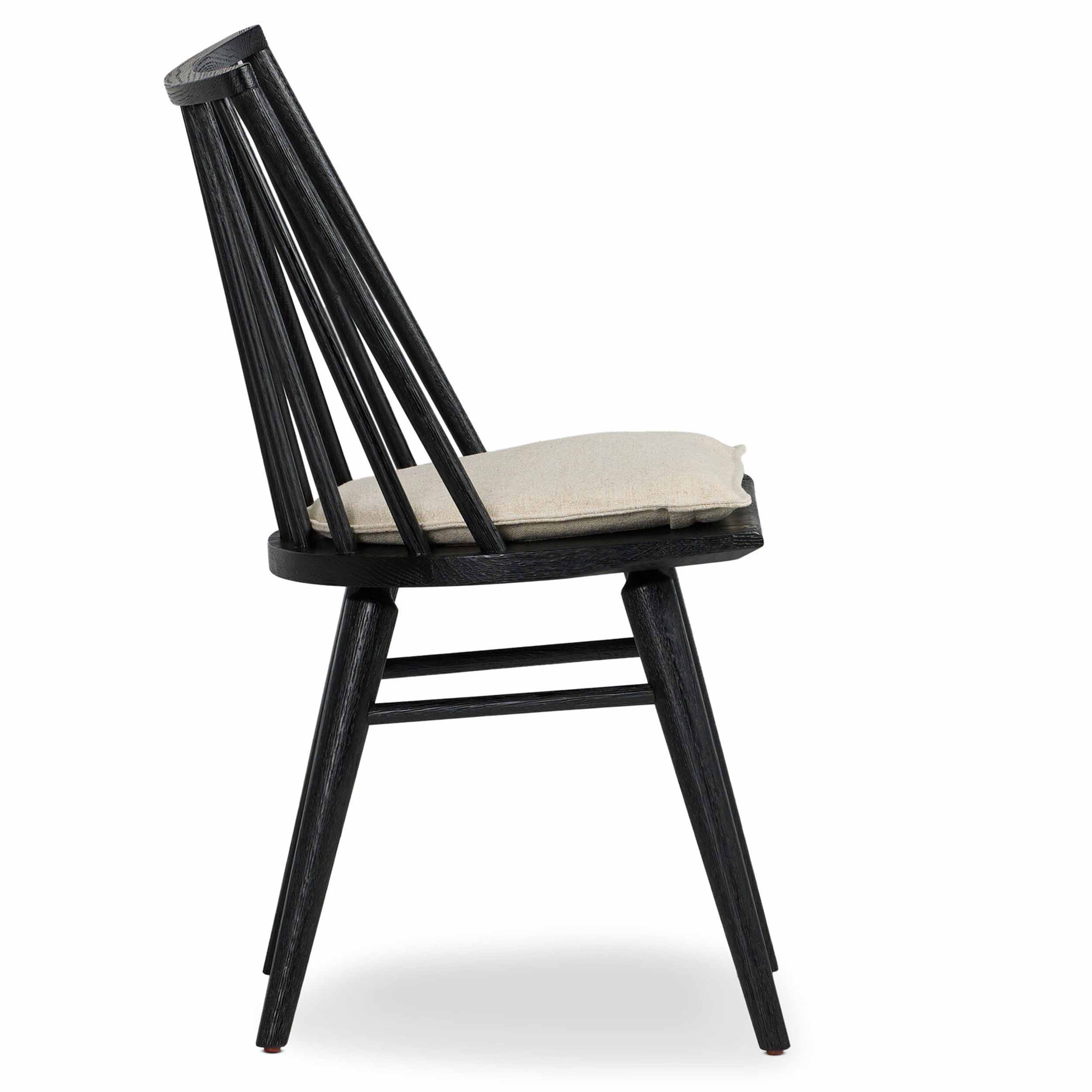 Lewis Windsor Chair, Antwerp Natural, Black Oak