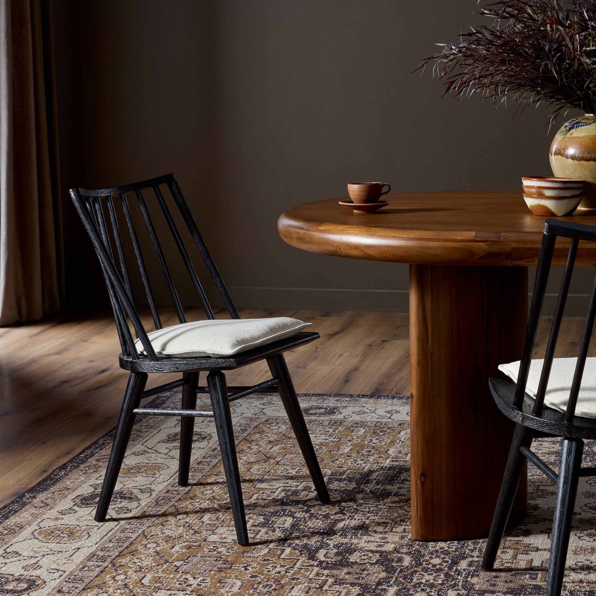 Lewis Windsor Chair, Antwerp Natural, Black Oak