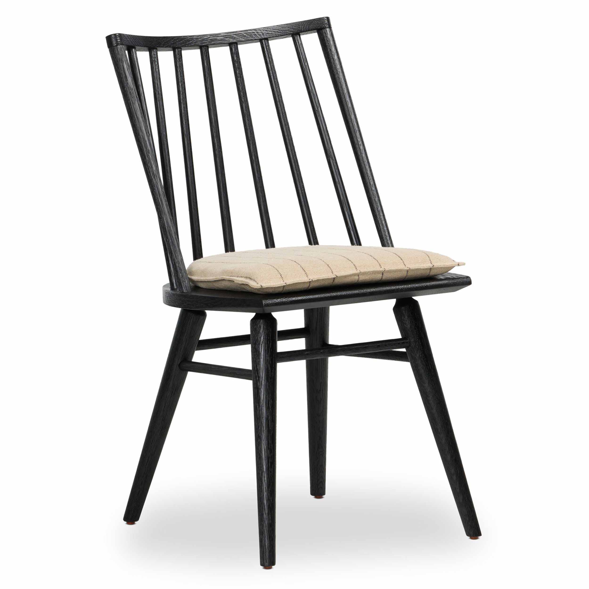 Lewis Windsor Chair, Lavon Flint, Black Oak