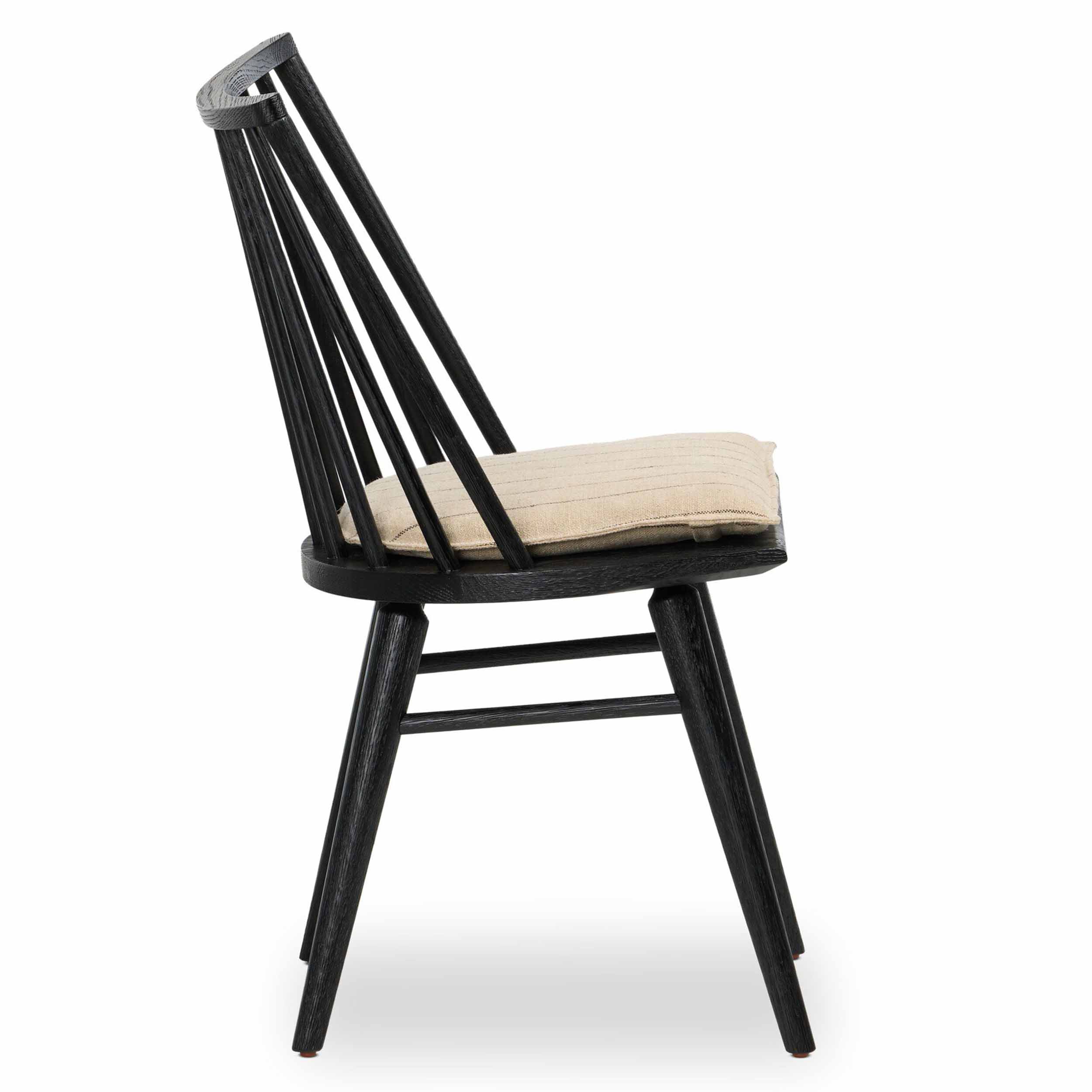 Lewis Windsor Chair, Lavon Flint, Black Oak