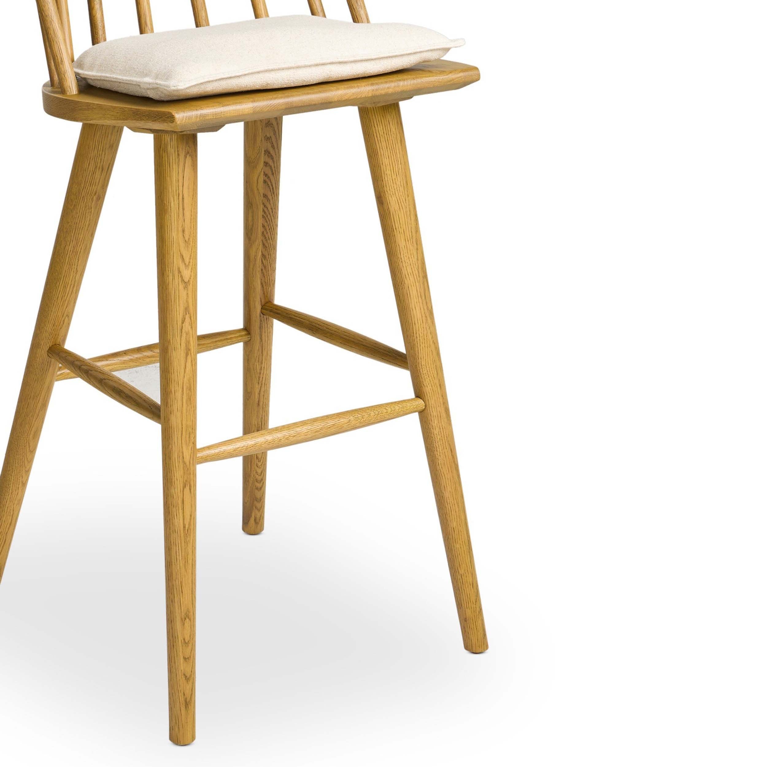 Lewis Windsor Bar + Counter Stool, Antwerp Natural, Sandy Oak
