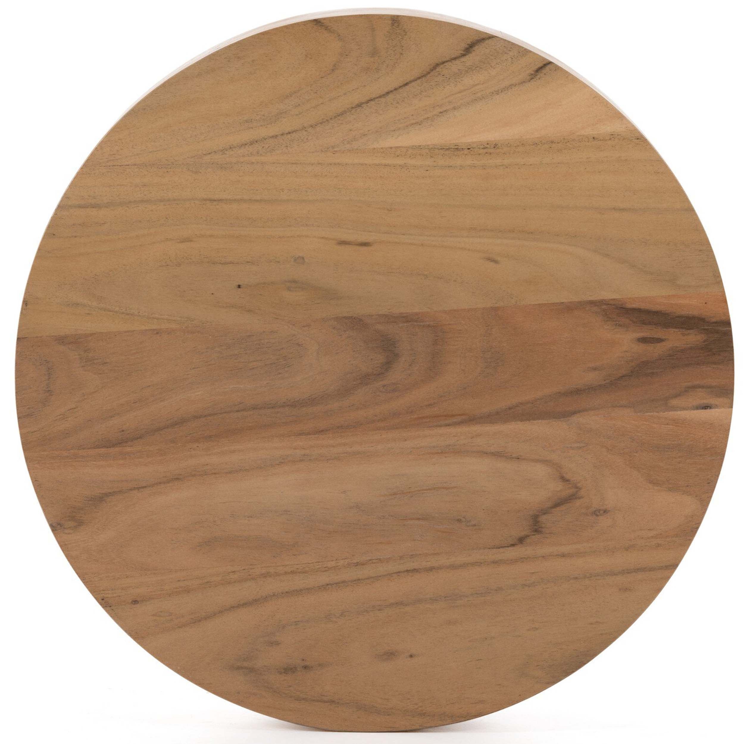 Atmore End Table, Natural Acacia Veneer