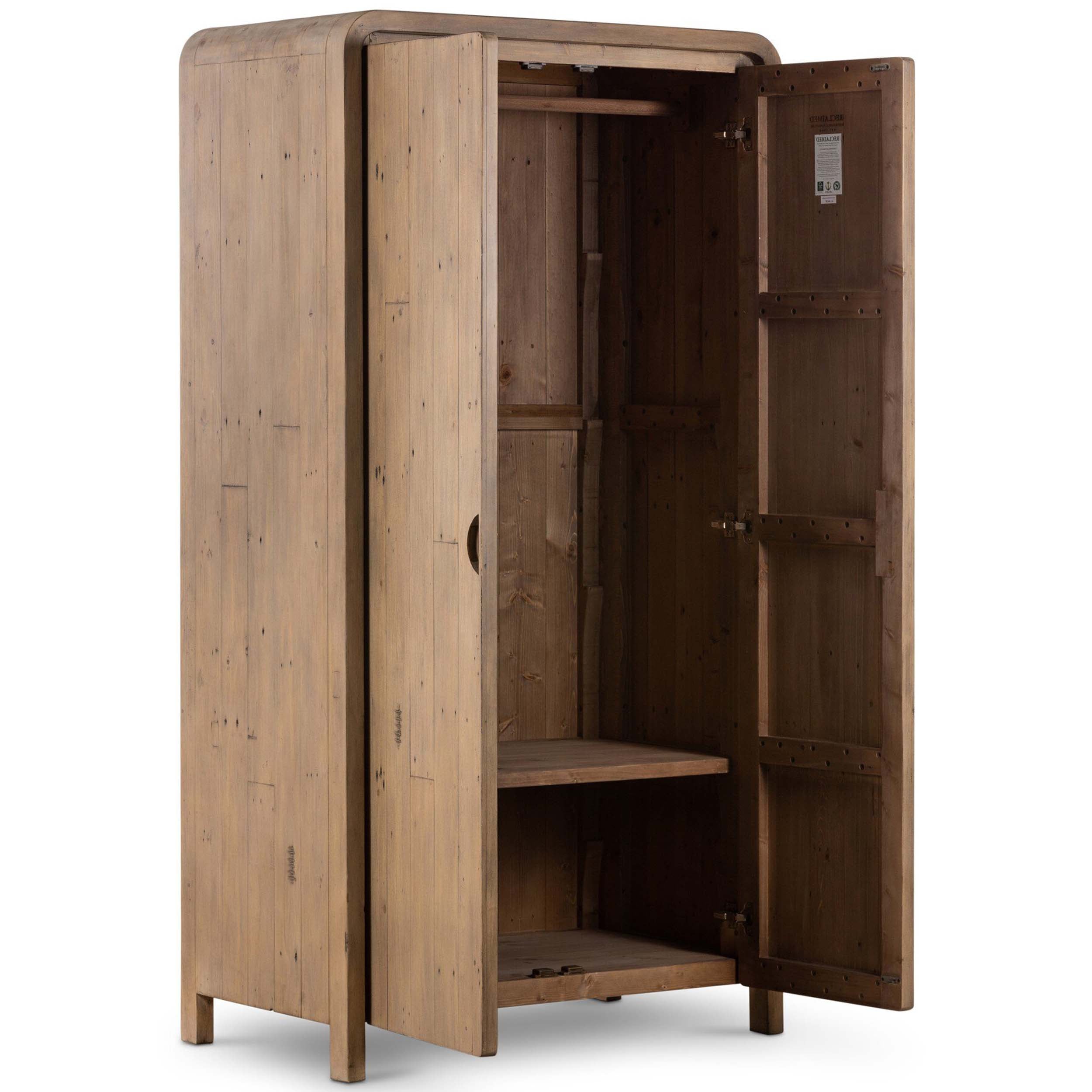 Everson Cabinet, Scrubbed Teak