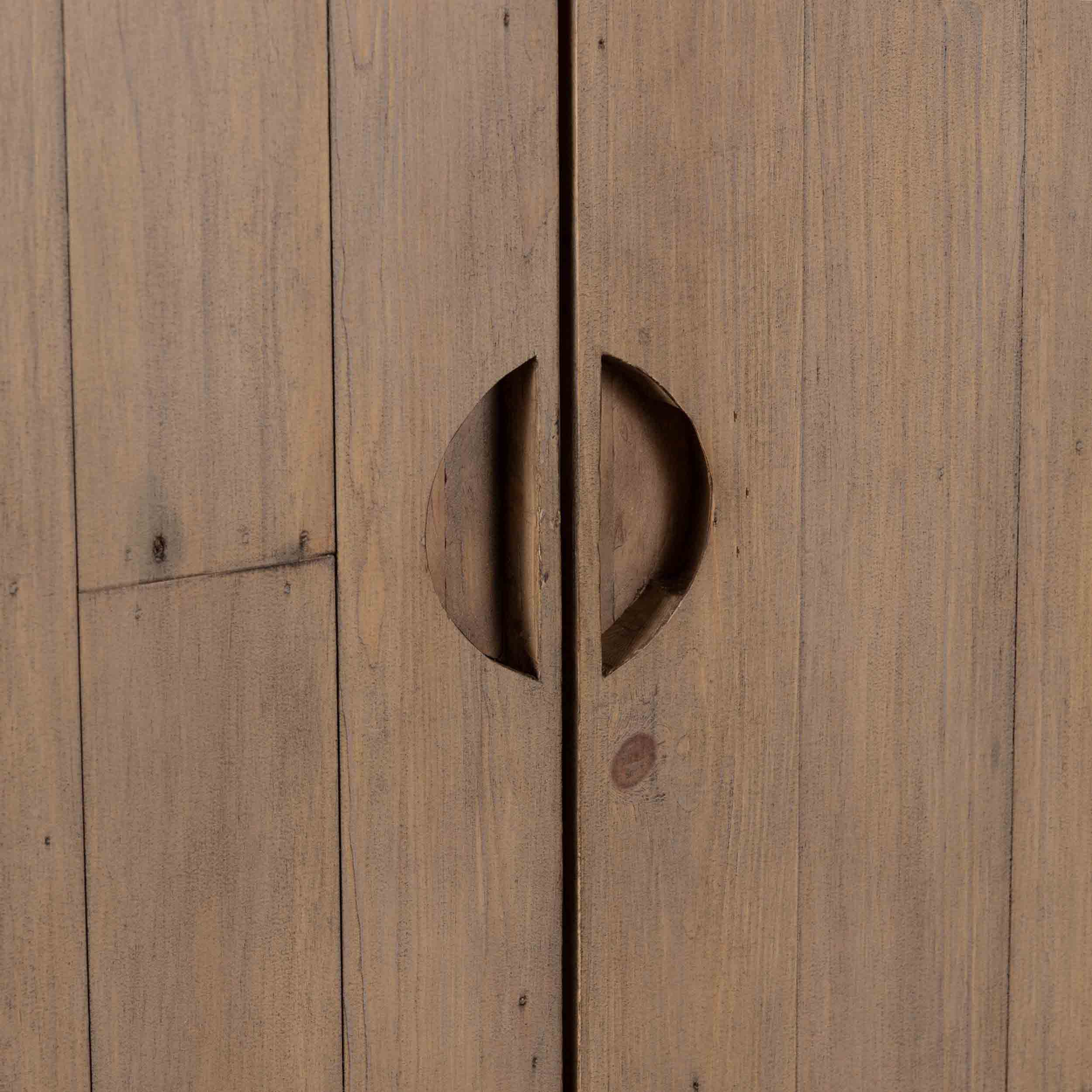 Everson Cabinet, Scrubbed Teak