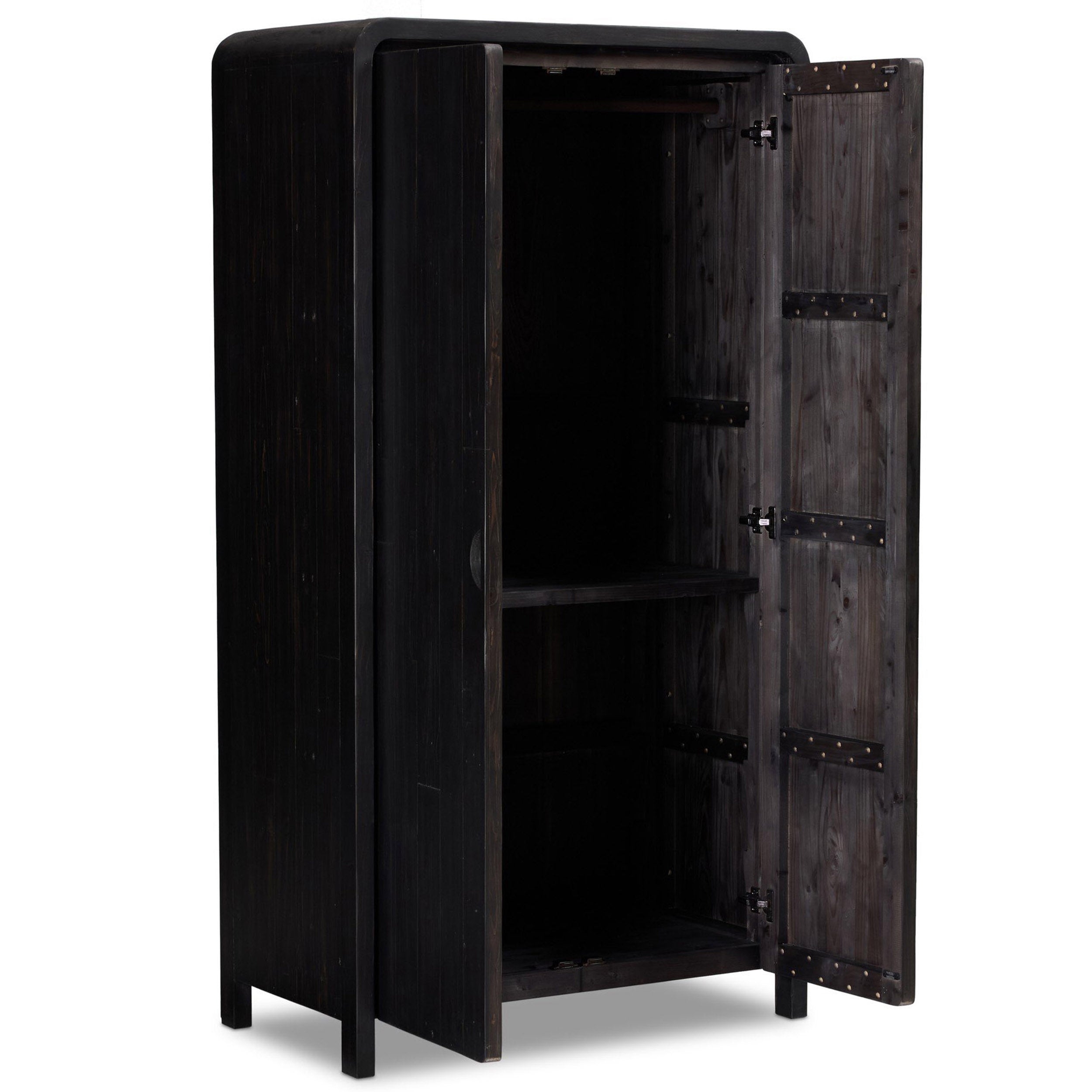 Everson Cabinet, Black Reclaimed