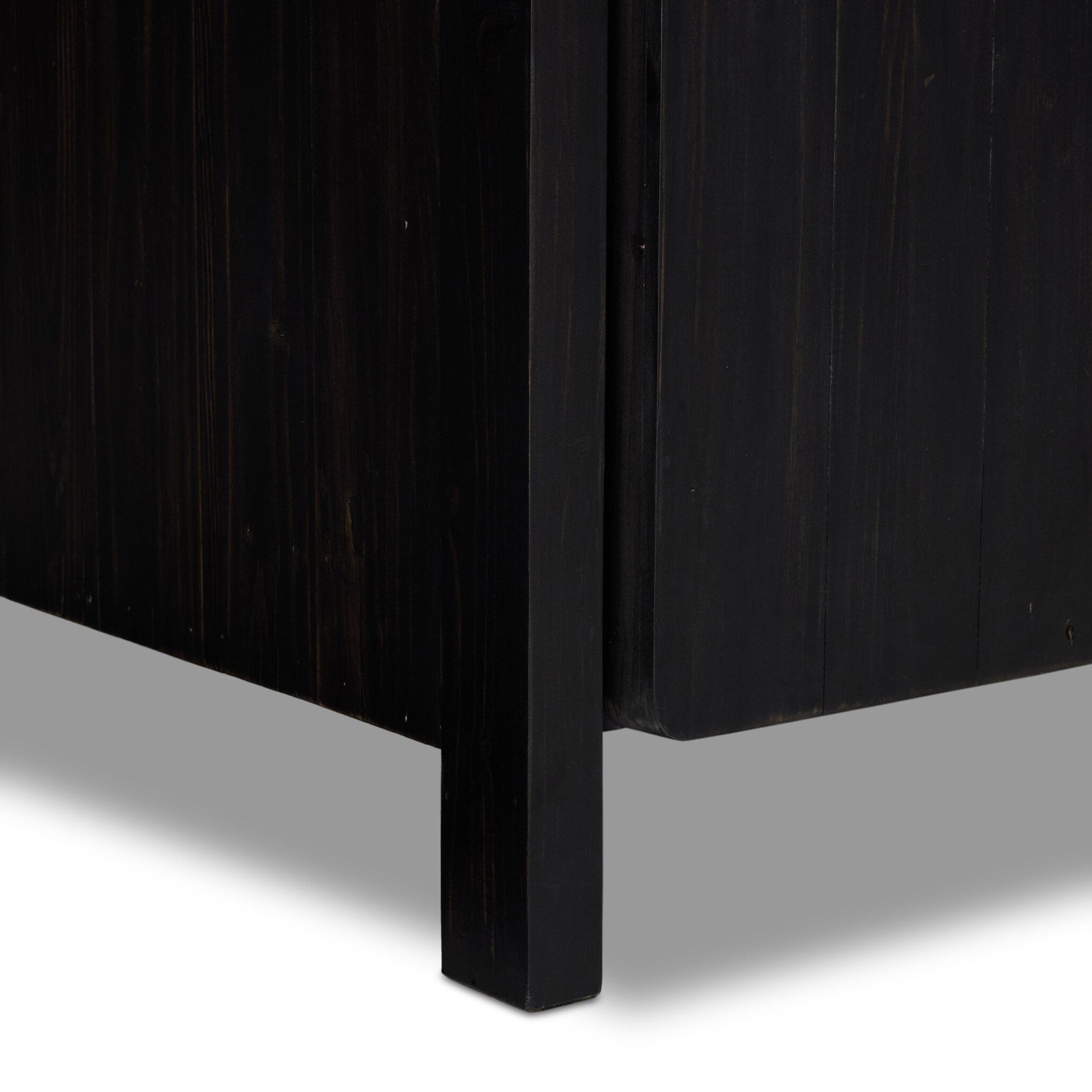 Everson Cabinet, Black Reclaimed