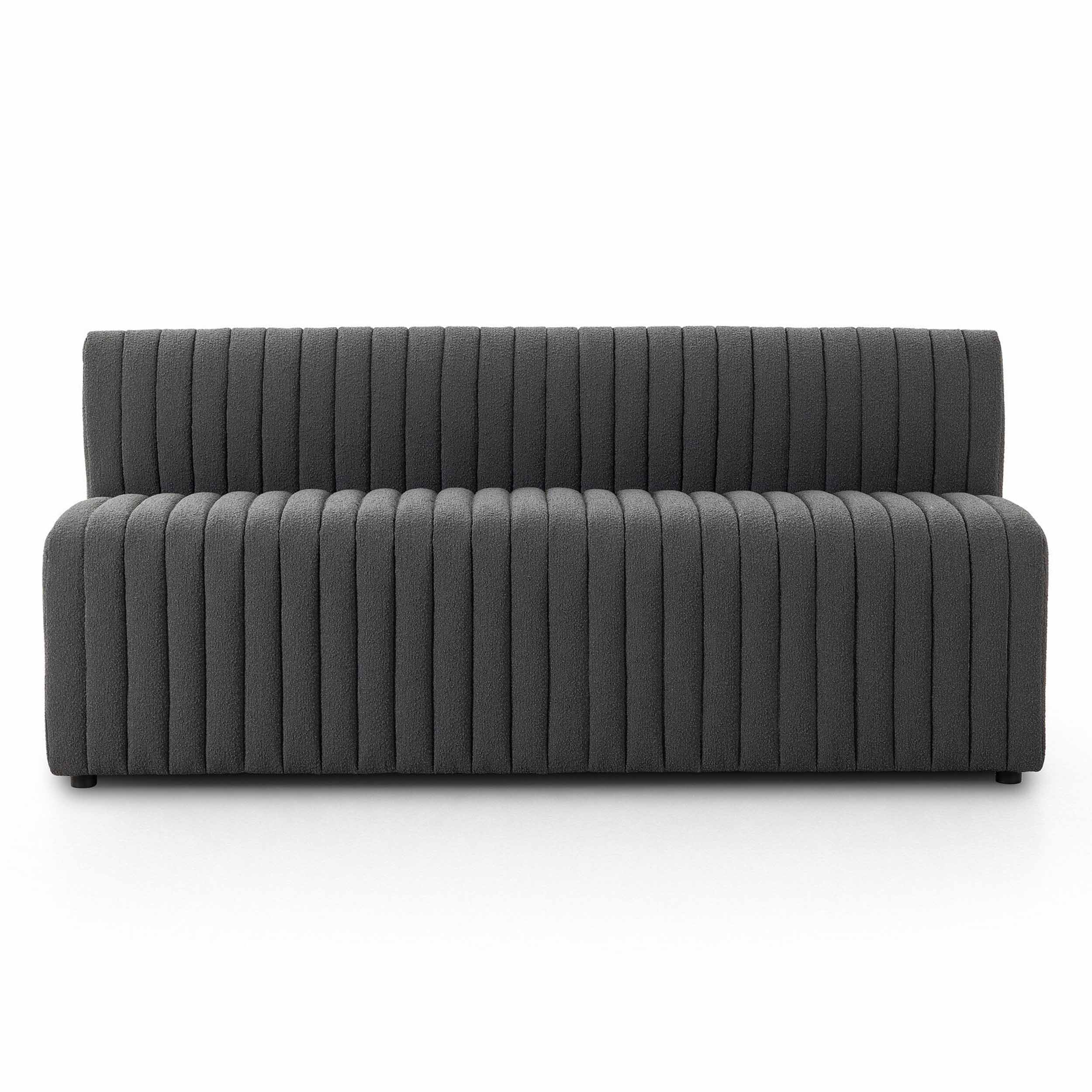 Build Your Own: Augustine Dining Banquette, FIQA Boucle Charcoal, 72" Bench