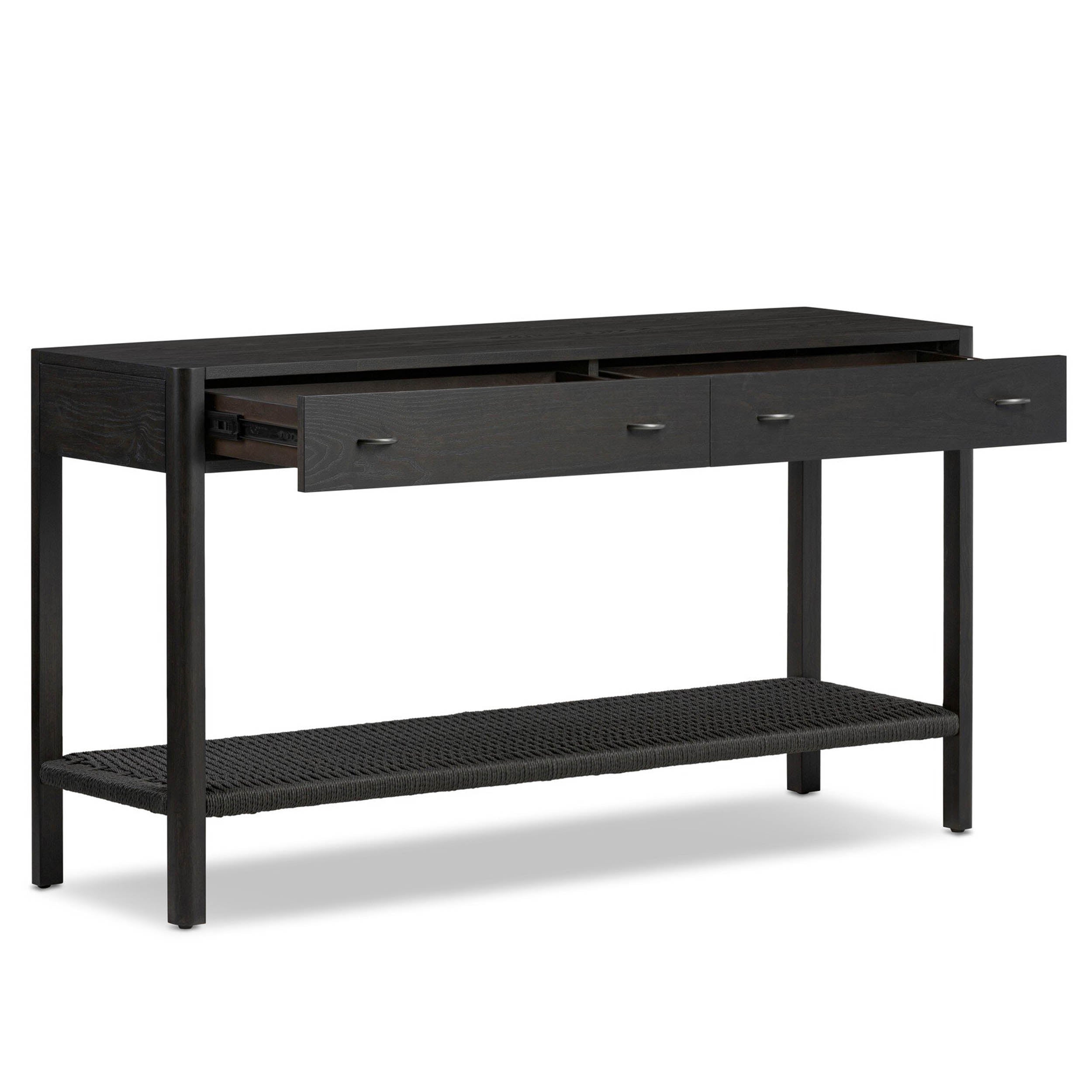 Zuma Console, Smoked Black Ash Veneer