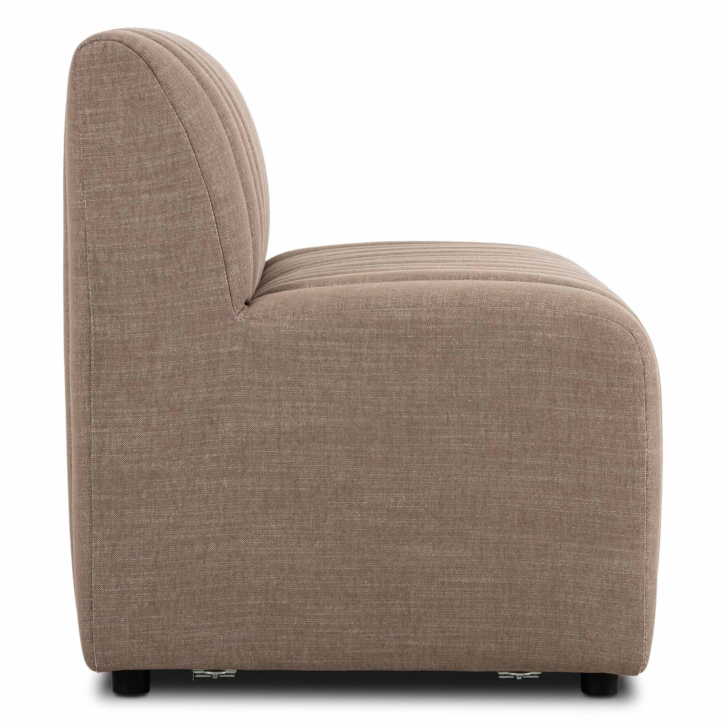 Build Your Own: Augustine Dining Banquette, Crypton Nomad Taupe, Chair + A Half