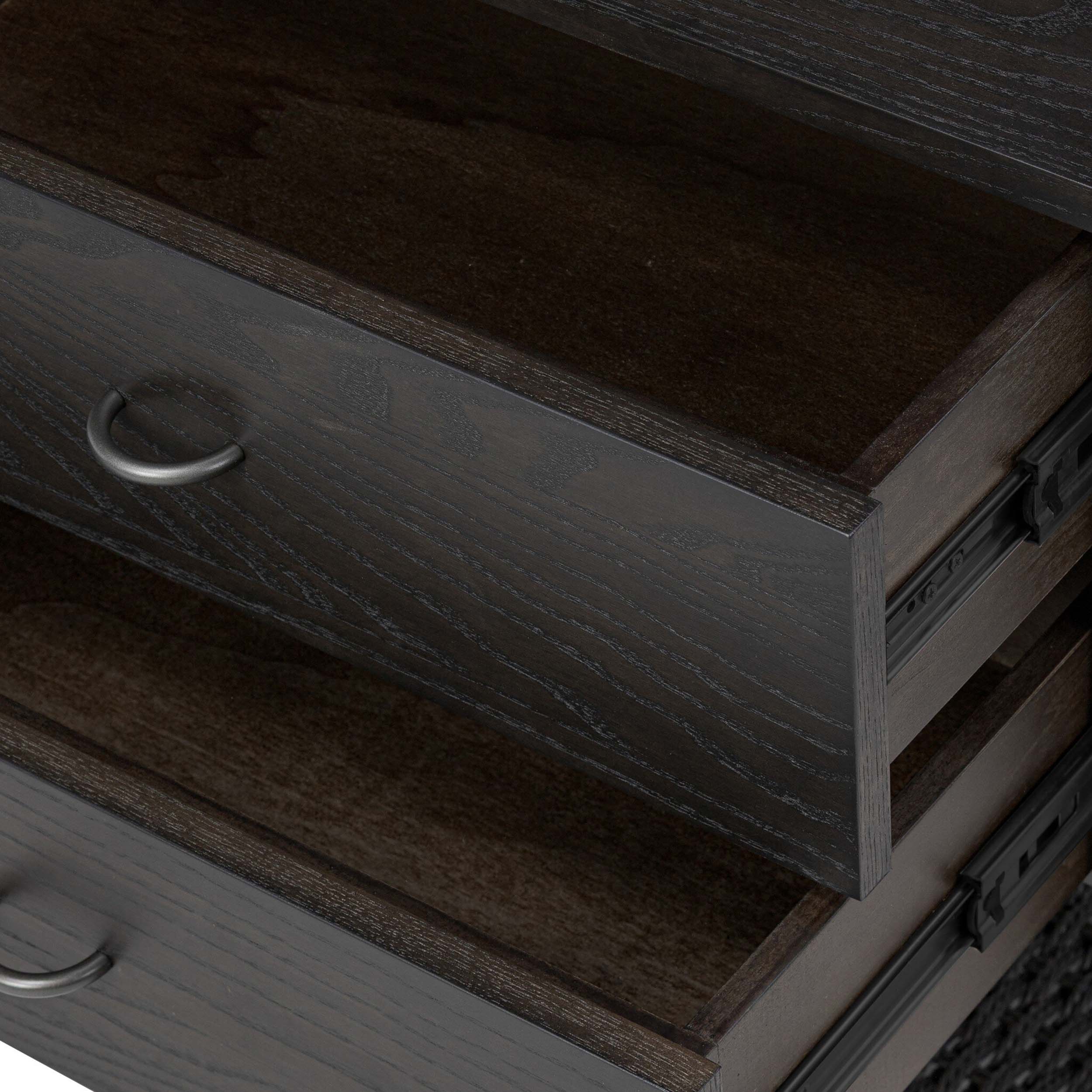 Zuma Nightstand, Smoked Black Ash Veneer