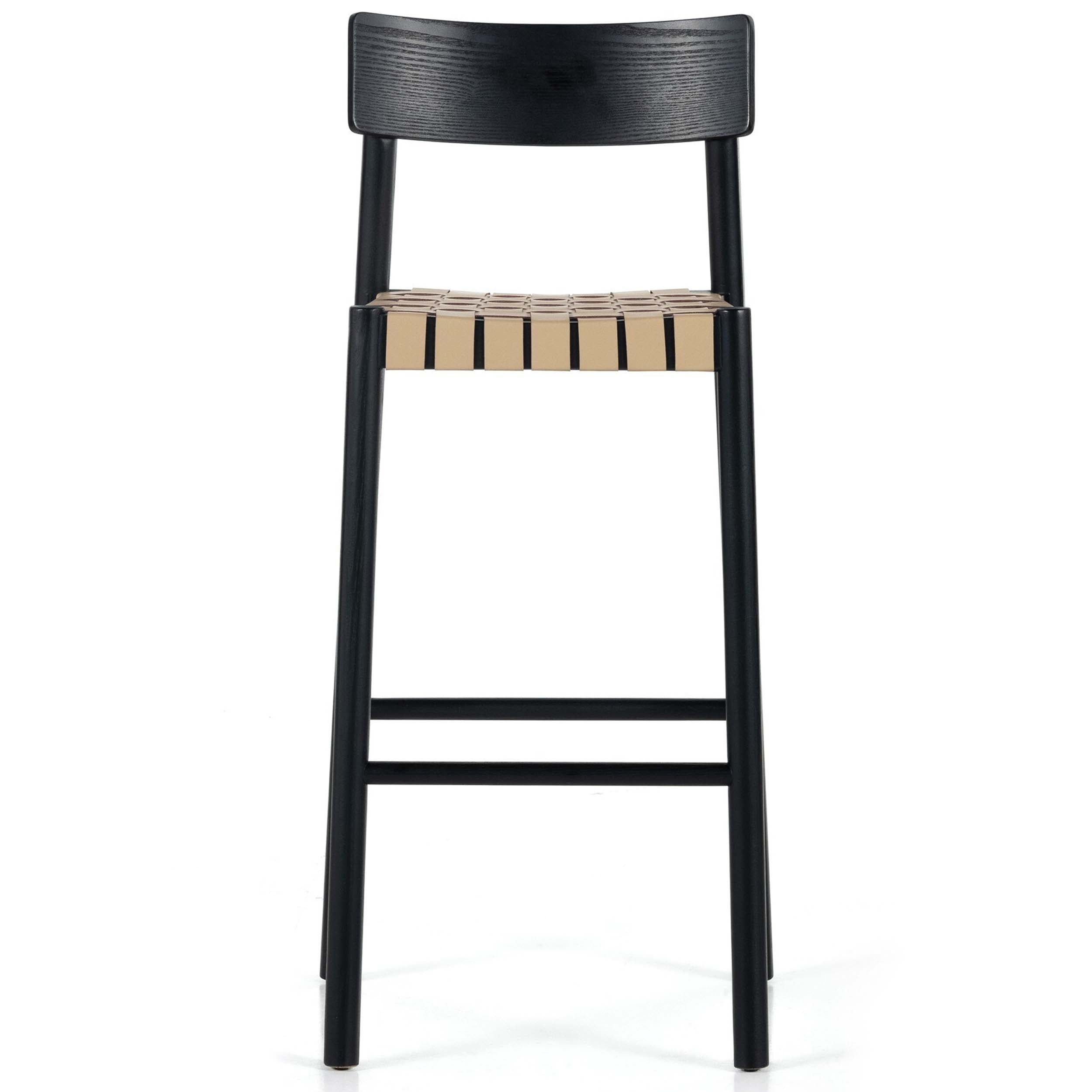 Heisler Bar + Counter Stool, Almond Leather Blend