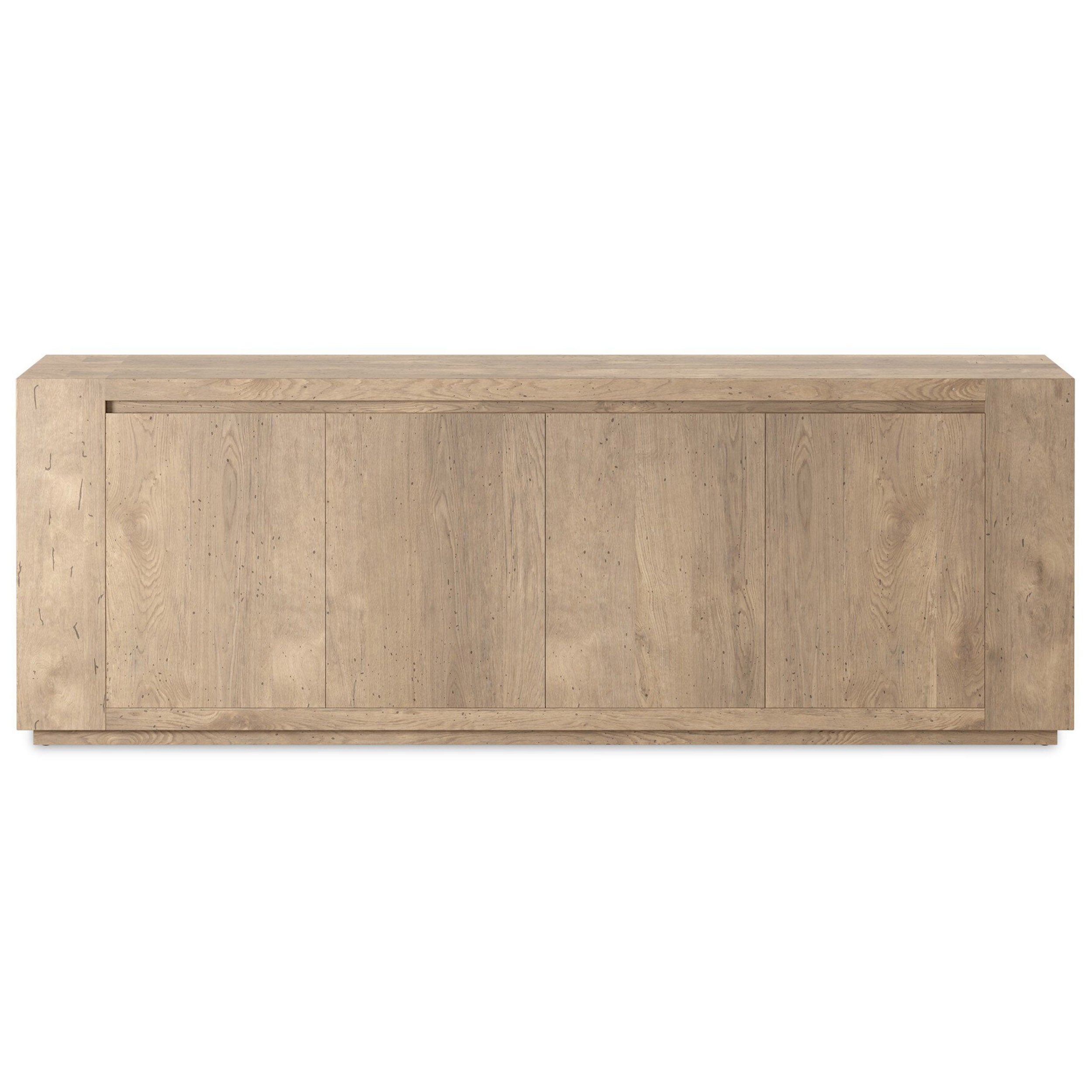 Abaso Sideboard, Whitewash Rustic Wormwood Oak